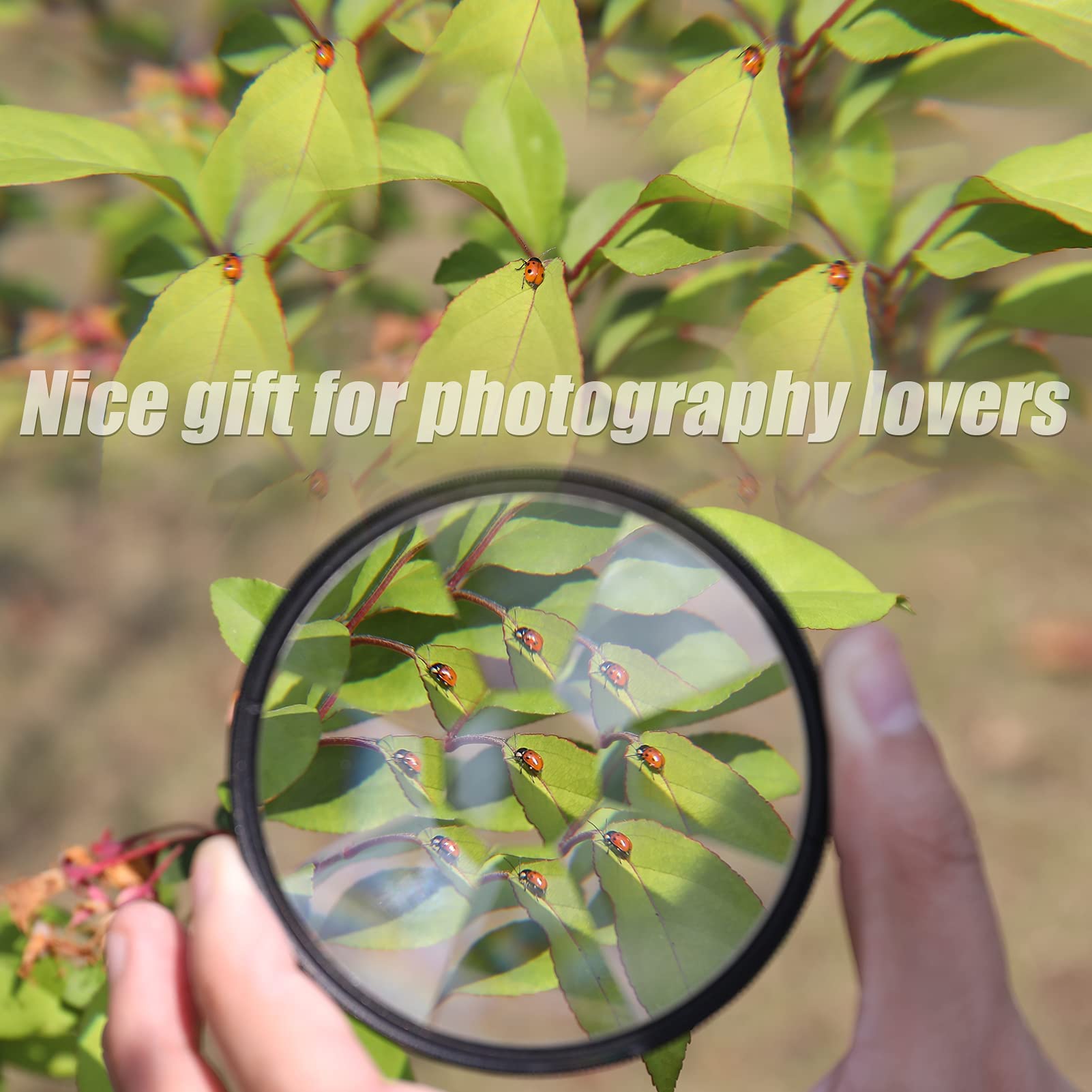 Filtres de caméra zalati, kaléidoscope à 8 côtés pour la photographie, premier plan, flou, film, accessoires de photographie, accessoire pour appareil photo, 77 mm