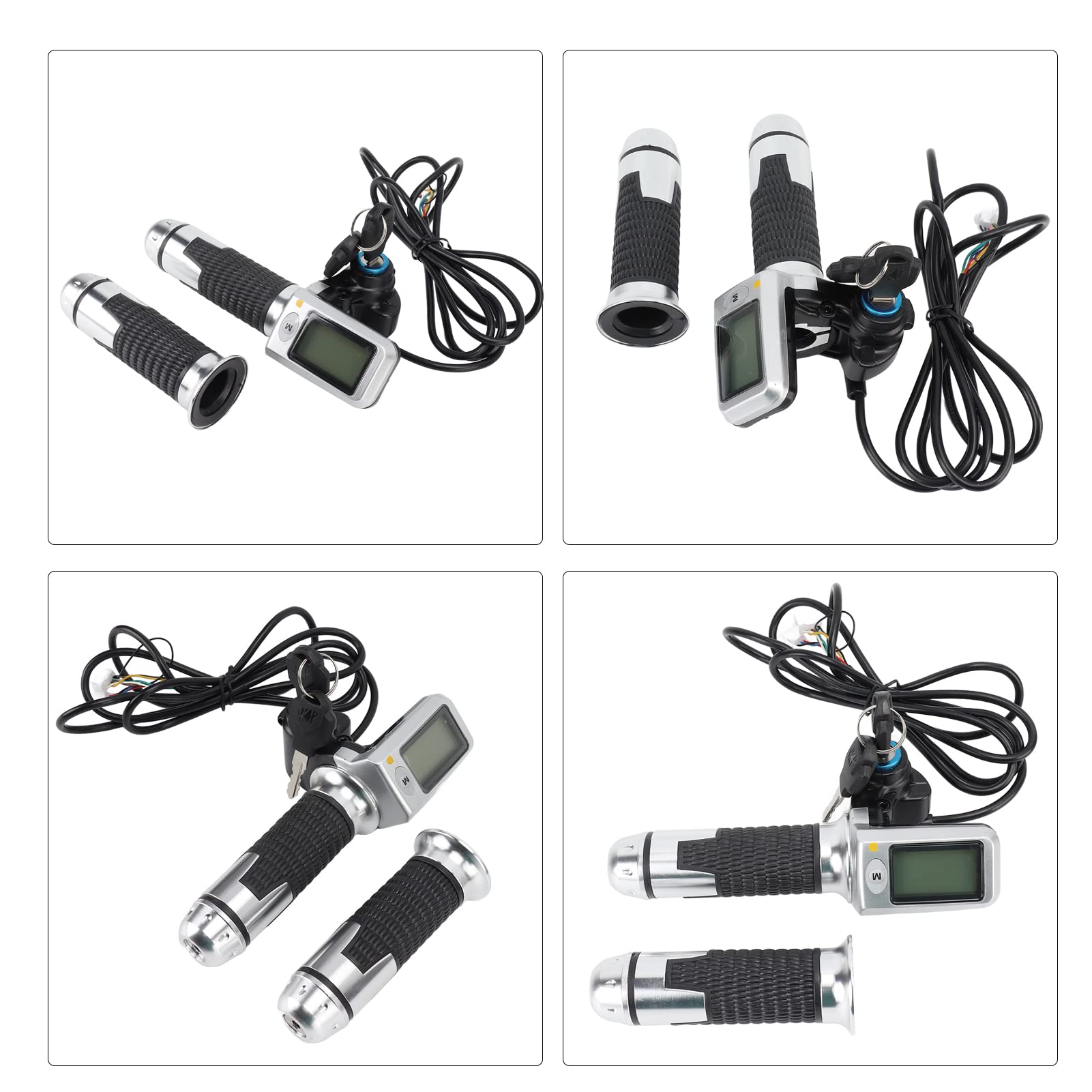 Kit d'affichage LCD de contrôleur de moteur sans balais, pour vélos électriques, scooters, avec coque métallique de dissipation de la chaleur, indicateur de niveau de