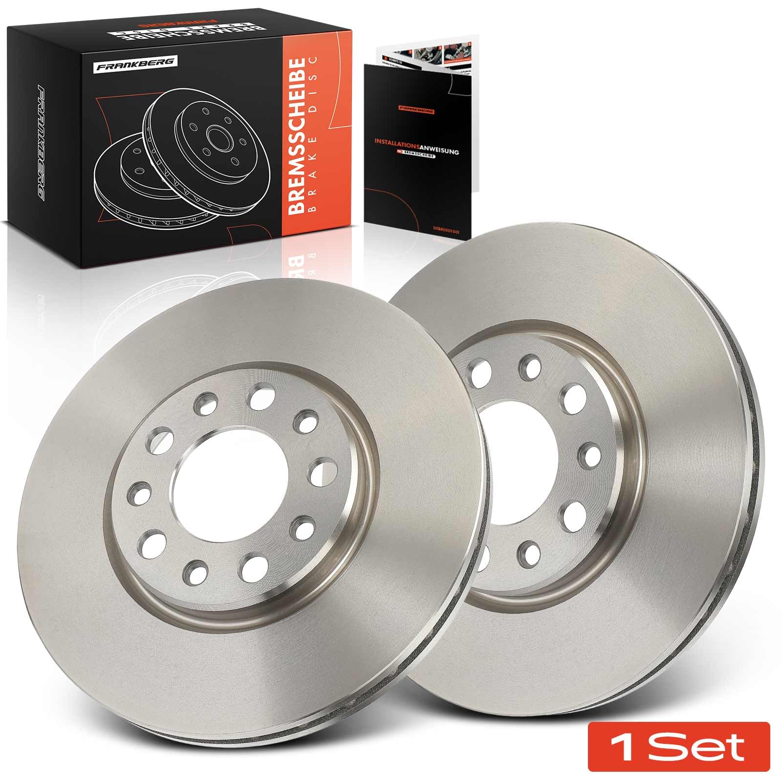 Frankberg 2 disques de frein avant ventilés ⌀281 mm 51962485