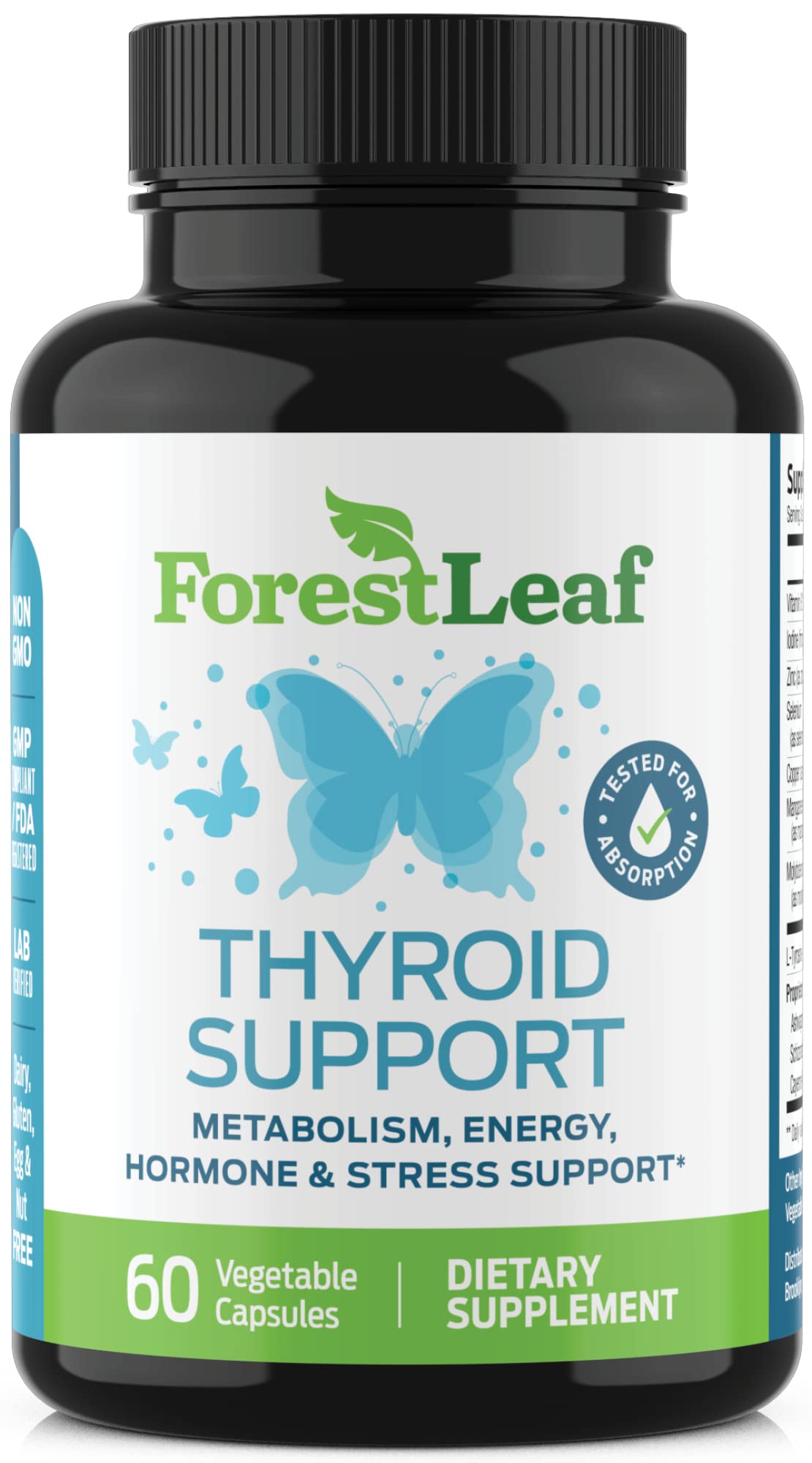 Thyroid Support Supplement with Iodine All Natural Mineral and
