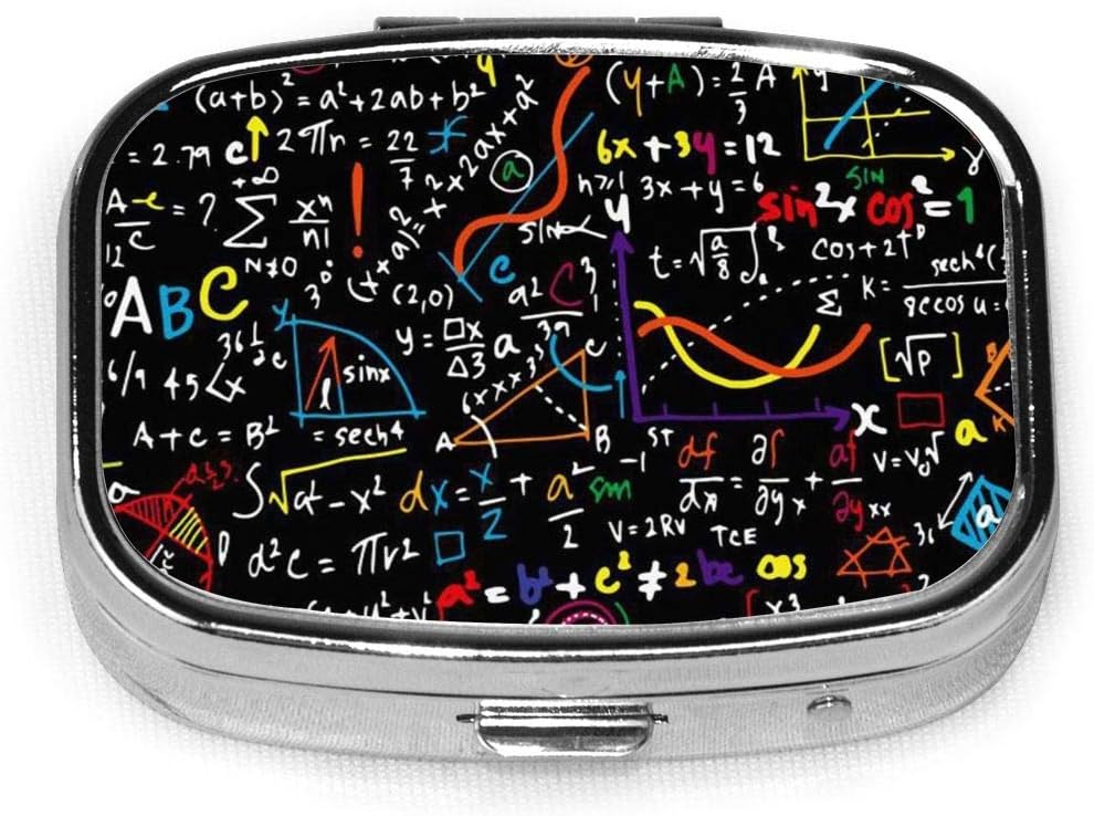 Amazon.co.jp: Official Mathematics Pill Case, Portable Supplement Case ...