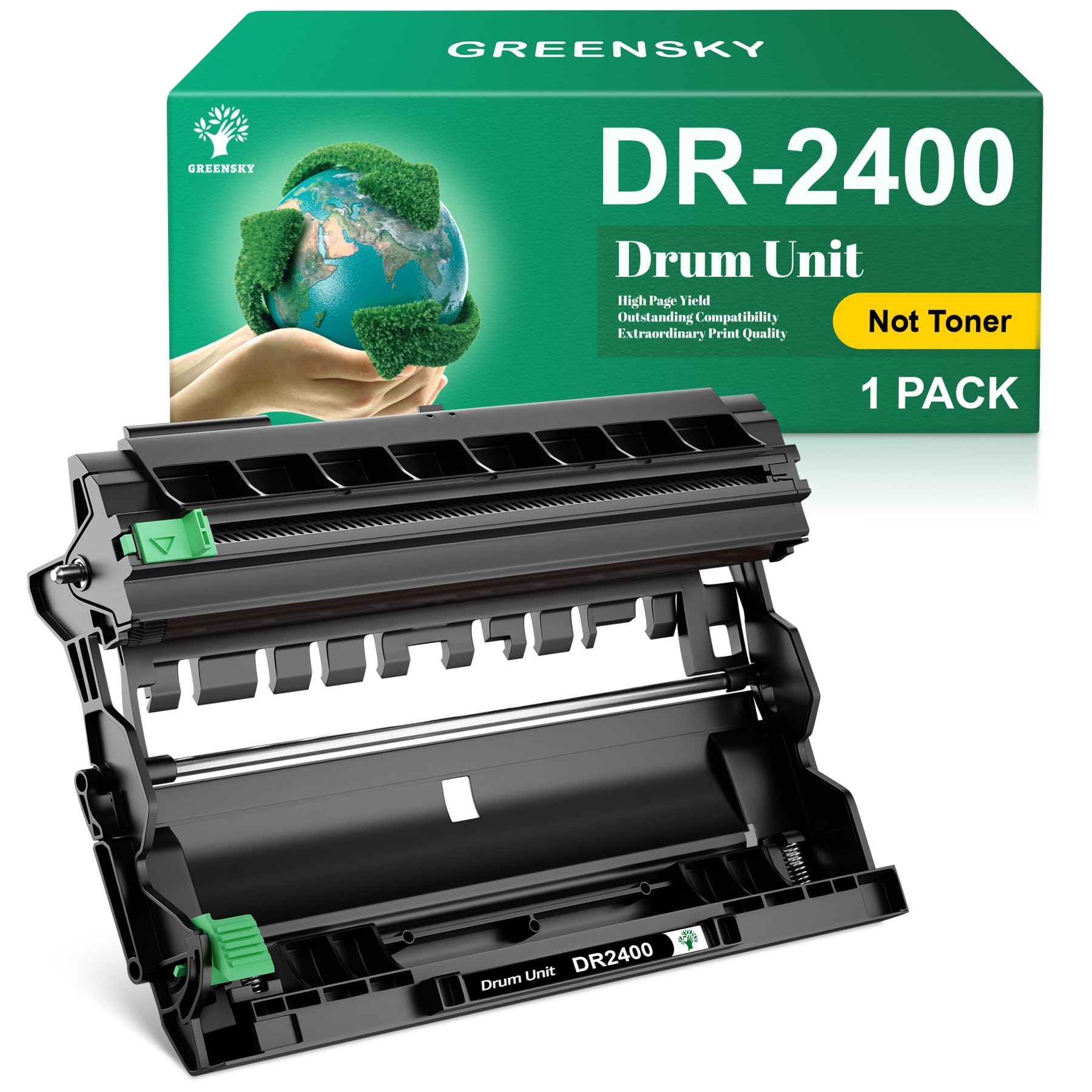 GREENSKY DR2400 Tamburo Compatibile per Brother DR-2400 Unità Tamburo per Brother HL-L2350DW Brother MFC-l2710DW MFC L2710DW MFC-L2710DN MFC-L2750DW Brother DCP-L2530DW HL-L2310D HL L2370DN HL-L2375DW