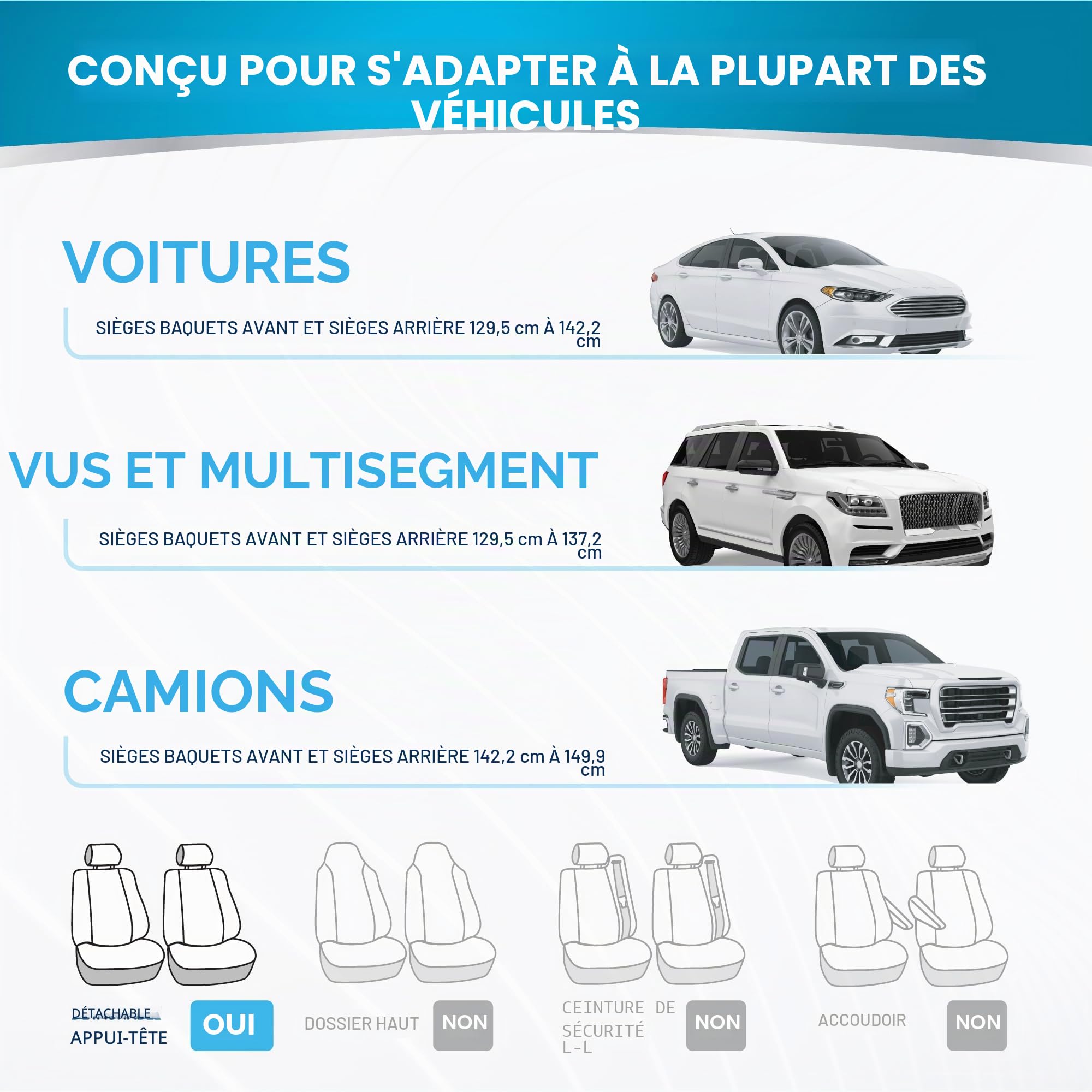 BDK PolyPro Ensemble Complet de Housses de siège de Voiture en Rose sur Noir - Banquette Avant et arrière divisée pour Voiture, Facile à Installer - Accessoires de Voiture, camions, camionnettes, SUV