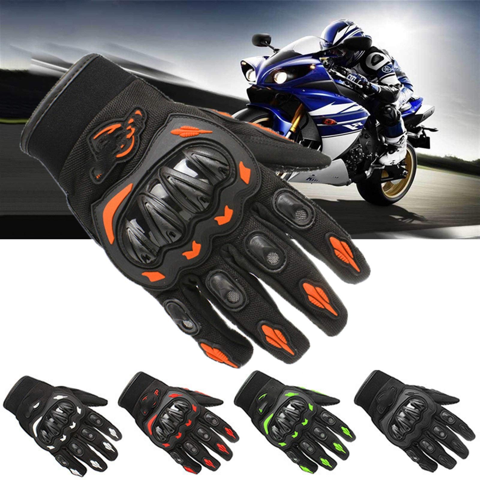 Guanti da Moto, Guanti da Equitazione, Guanti da Moto, Guanti da Corsa a Dita Intere, Protezione per Sport all'Aria Aperta, Guanti da Equitazione per Bici elettriche, Guanti da Cross, Guanti da Moto