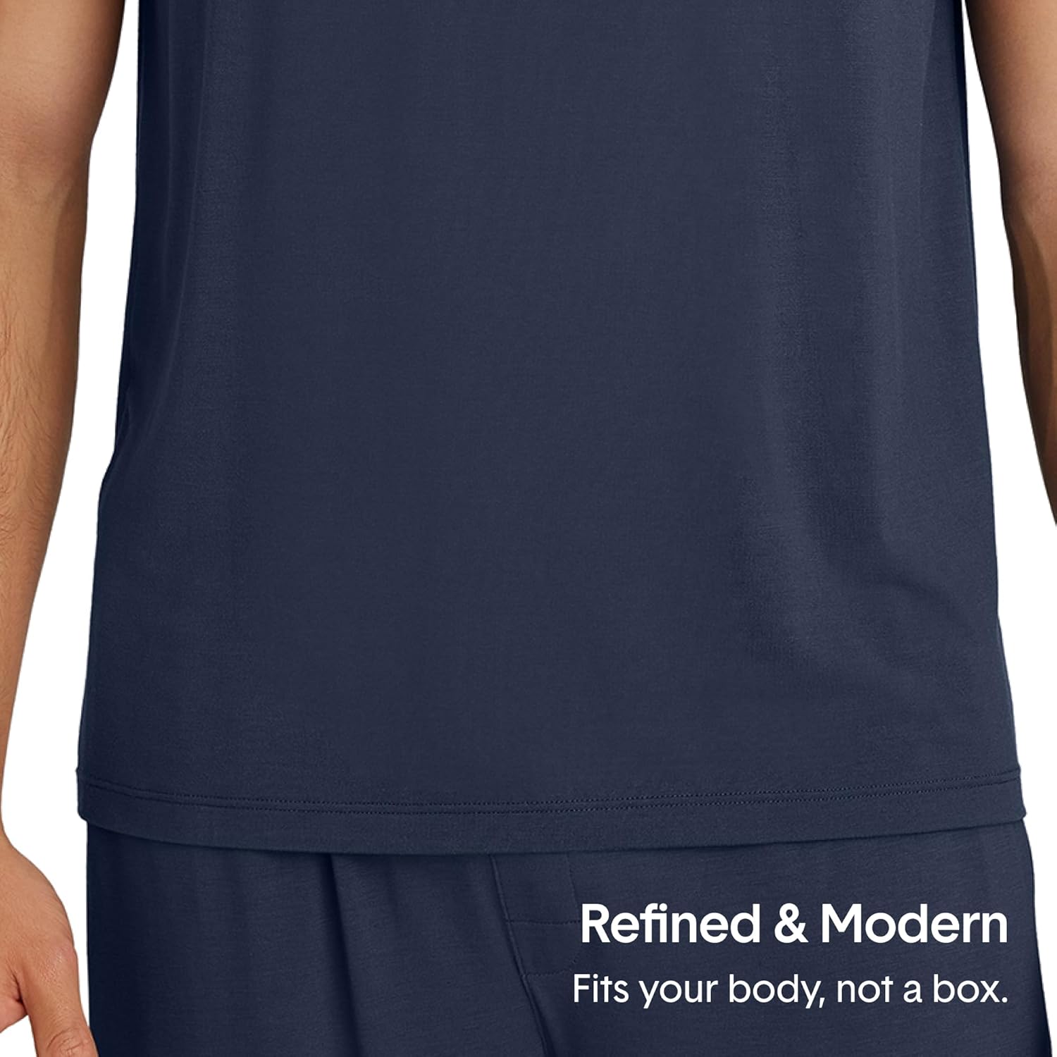 Tommy John Men's Second Skin Modal Short Sleeve Crew Neck Sleep Tee - Image 6