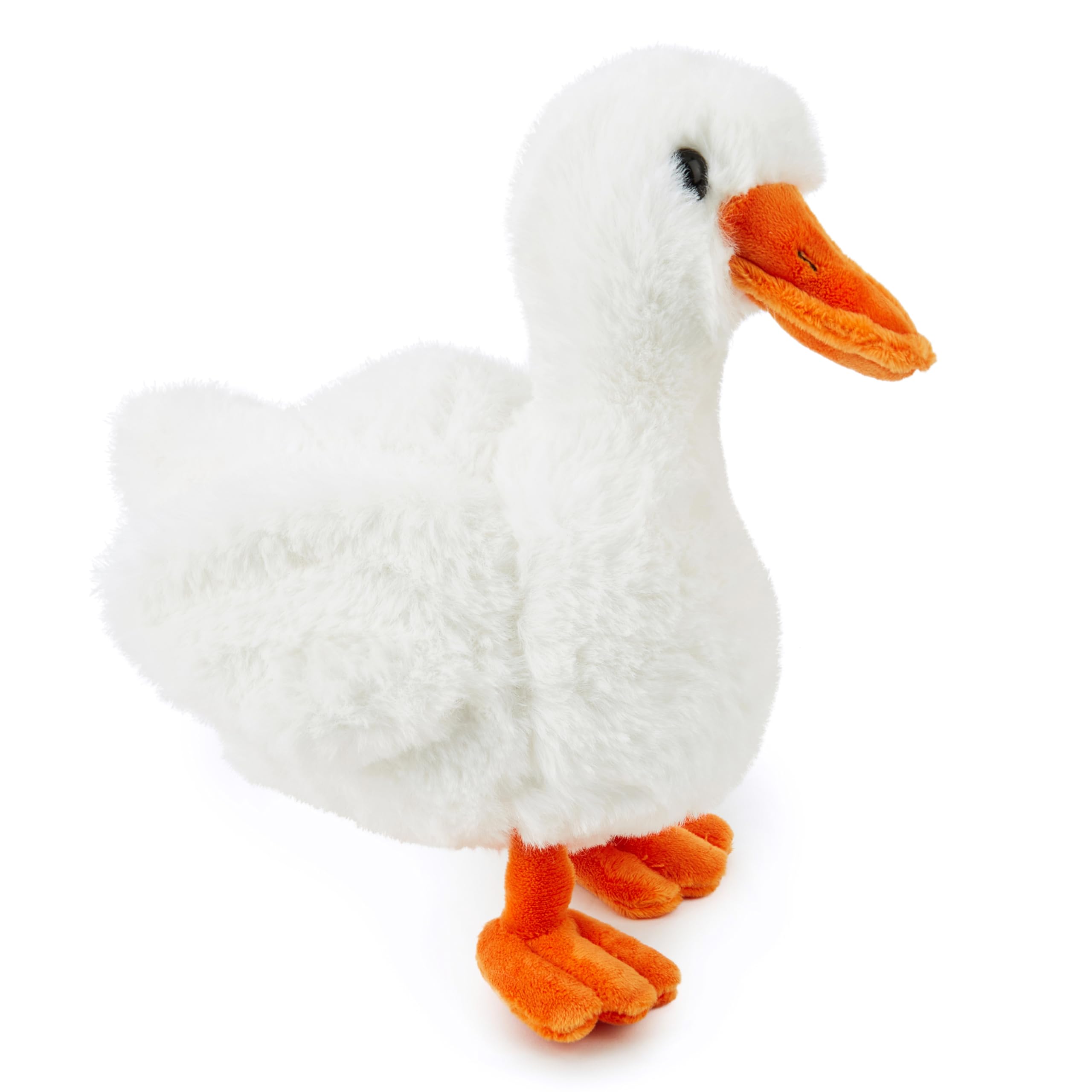 Zappi Co Pluszowa kaczka (25 cm) - Urocza, miękka kaczka, przyjazna dla środowiska, idealna na przygody nad dziecięcym stawem, wykonana z zrecyklingowanego materiału