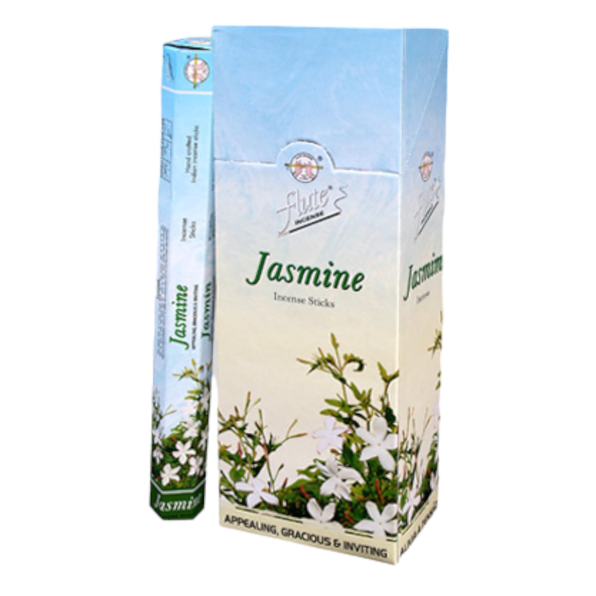 FluteIncense Sticks Jasmine Scent, 20 Pieces Stick Incense (Jasmine)