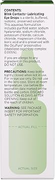 Blink Contacts Lubricating Eye Drops 0.34 fl oz (10 mL), Pack of 3