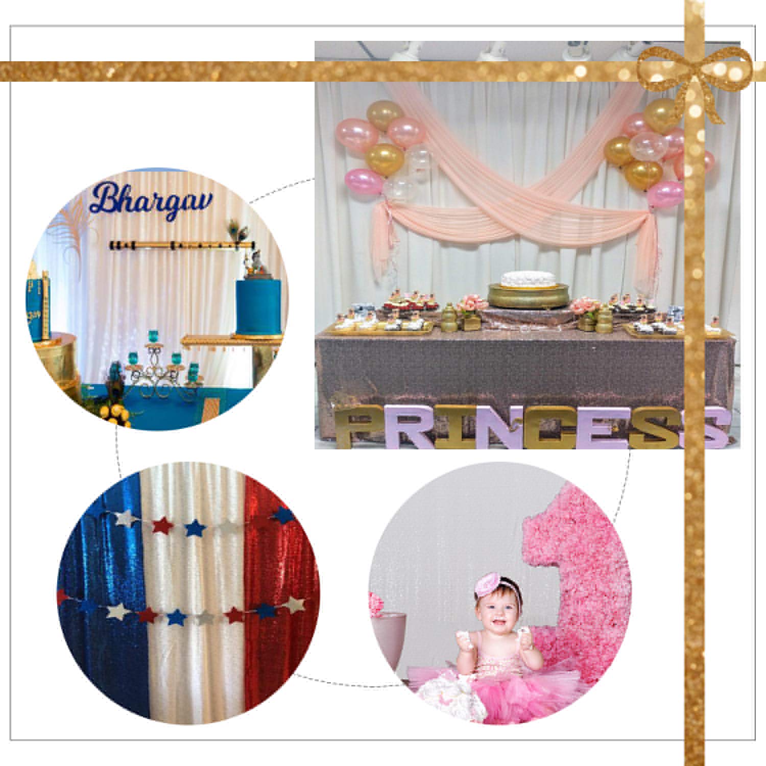 Sequin Backdrop 183x243cm Iridescent Shinny Sequin Photography Backdrop Party Prom Wedding Youtobe Banquet Photo Background (6x8 feet) — view 136