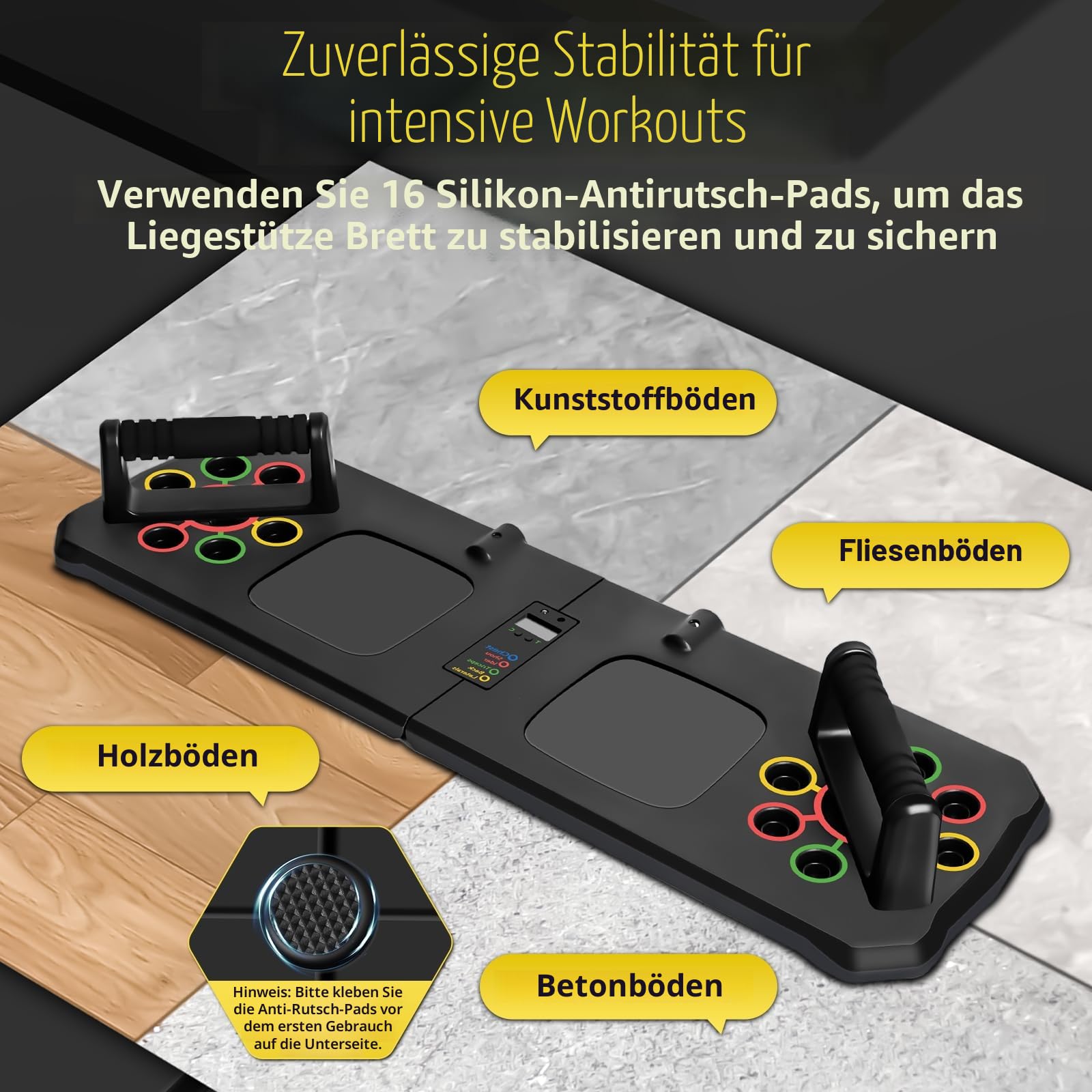 Liegestütze Brett 24 in 1 Push Up Board, Faltbares Multifunktions Liegestütz Liegestützbrett Bar Home Gym Calisthenics Equipment Fitnessgeräte für Zuhause Brusttrainer