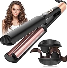 AISEELY Wavy Hair Curler 20 mm, Curling Iron for Mini Curls, 5 Adjustable Temperatures, Anti-scald, Suitable for Beginners, Curling Iron for Long Short Hair, Wave Stylizer