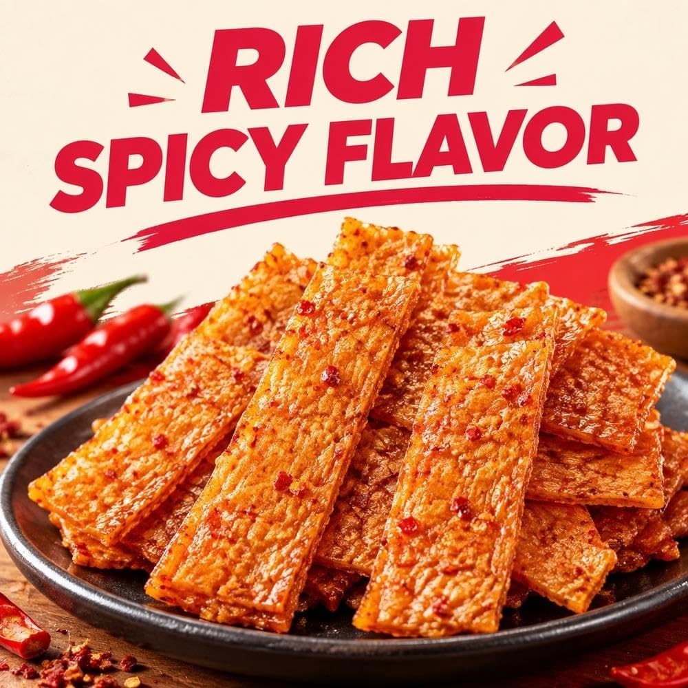 Snack Piccante Alla Soia 90g, 5 Buste