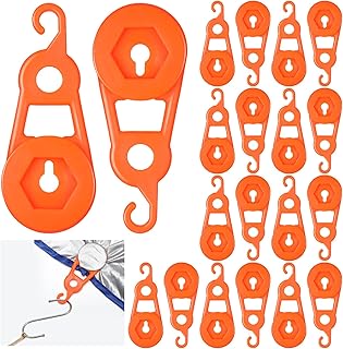Weysat 20 Pcs 4.13 Inch Movable Snap Tarp Clips Heavy Duty Tarp Clamps Tie Down Clips for Outdoor Camping, Tent, Awning, Banner, Car Cover, Plastic Sheeting, Grommet Replacement