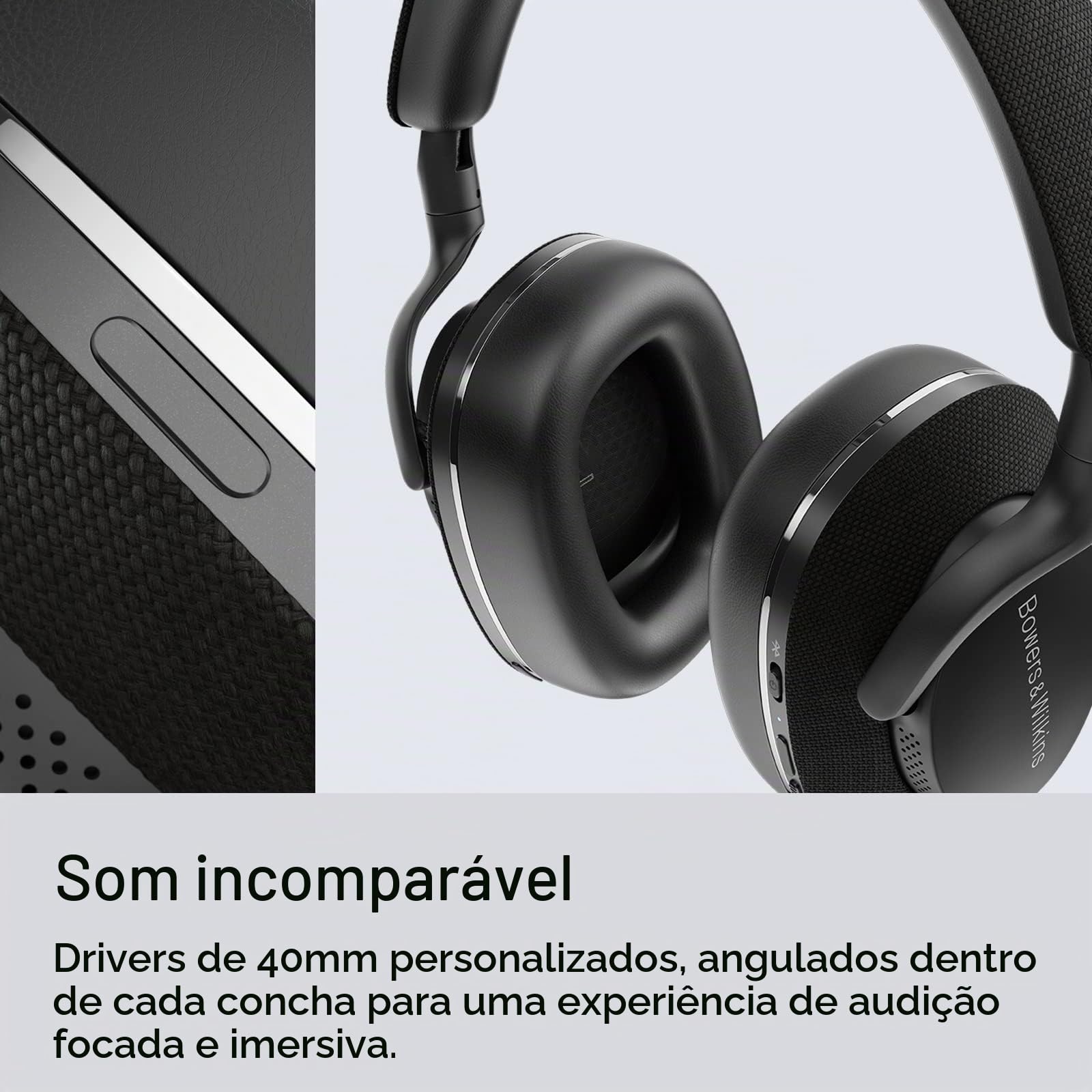 Bowers&Wilkins Px7 S2 美品 Bowers & Wilkins Fones de ouvido Over-Ear Px7 S2 – Cancelamento de