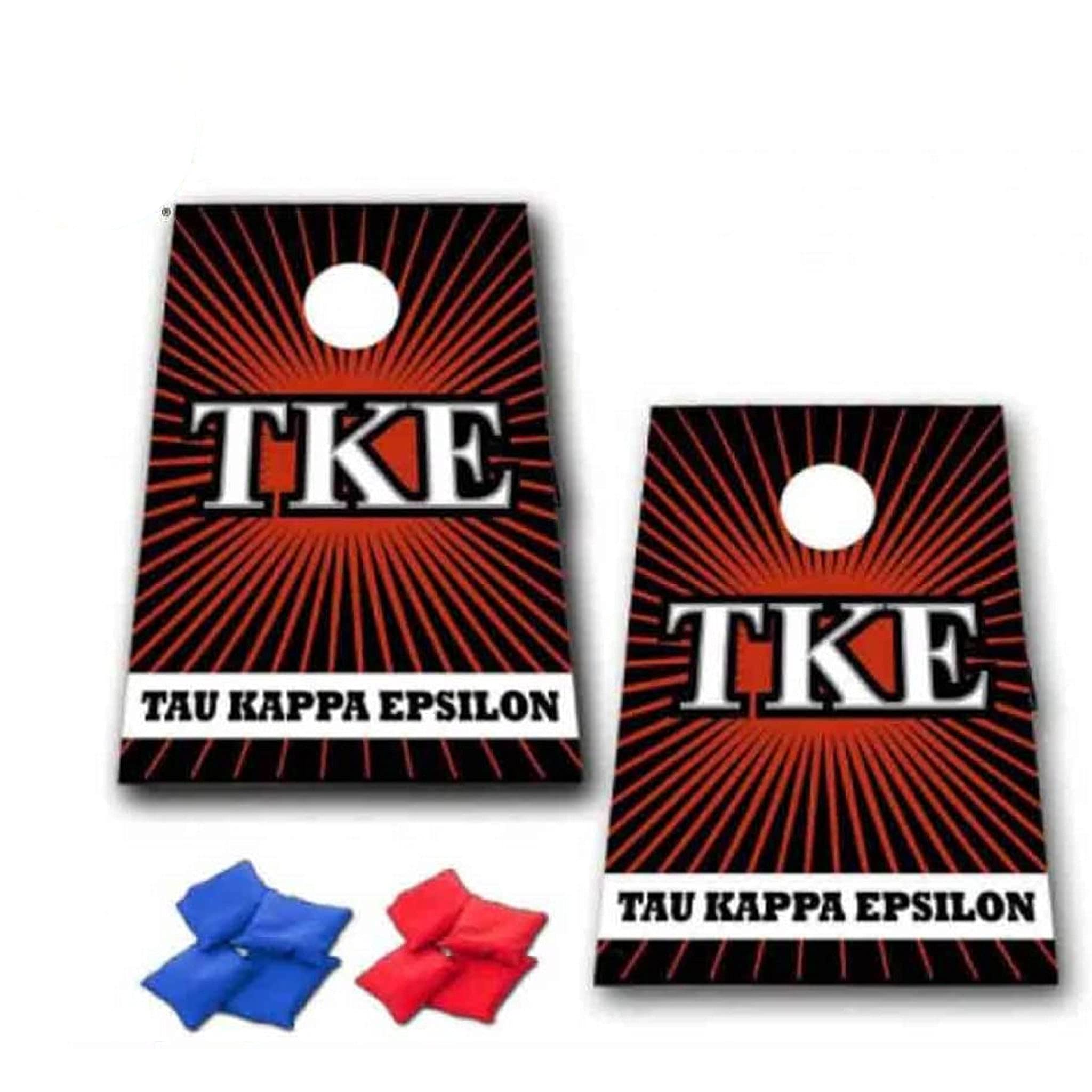 VictoryStore Cornhole Games - Tau Kappa Epsilon Cornhole Bag Toss Game - Starburst - 8 Bags Included