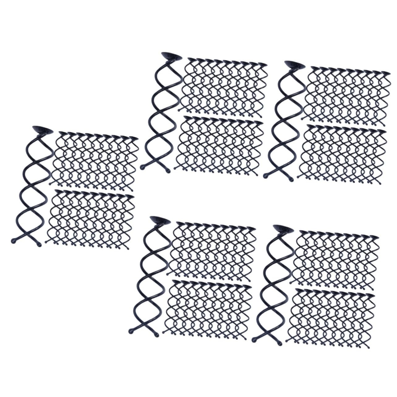 100 pasadores en espiral para moños y horquillas de cabello de mujer 8