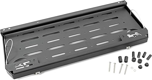 Miniatura 4 de Rough Country Mesa plegable para portón trasero 2018-2021 para JLJLU-10625 2018-2022, color negro