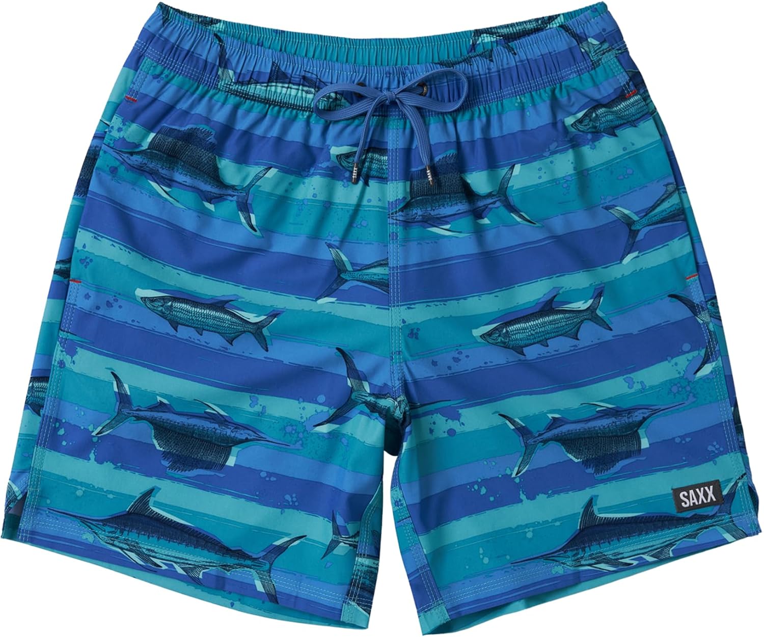 SAXX Underwear Co. Men's Oh Buoy 2N1 Volley 7" Stretch Lined Swim Trunk