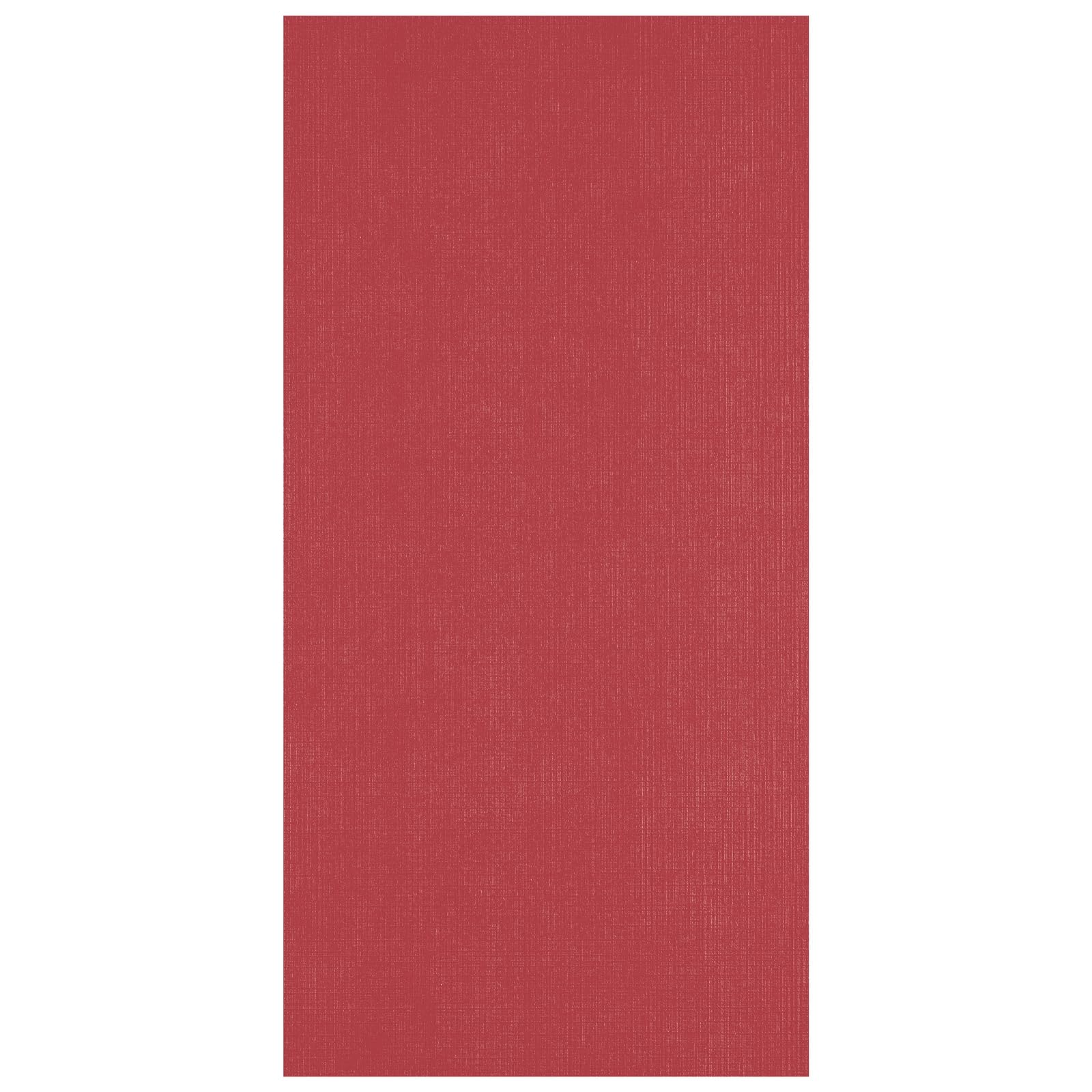 Florence Linen Cardstock 10.6 x 5.3 Inches Red (Ruby) - 10 Sheets of 250 GSM Coloured Paper - Card Making Supplies for Scrapbooking and Other Crafts