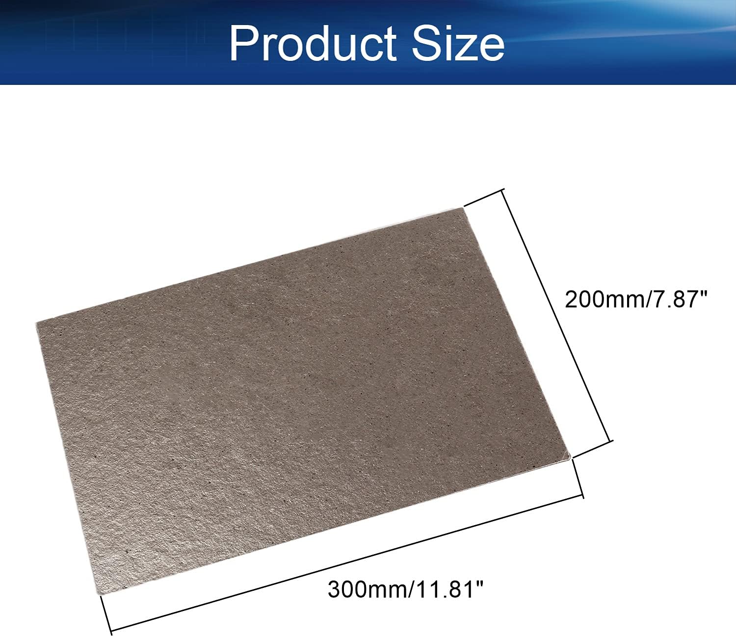 Heyiarbeit 2Pcs Microwave Oven Repairing Part Mica Plates Sheets 200 x 300 x 0.4mm/7.87 x 11.81 x 0.016" (LxWxT)