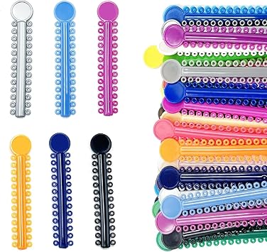 XdealCozyxc 2080 Orthodontic Elastic Bands for Braces Mixed Colors