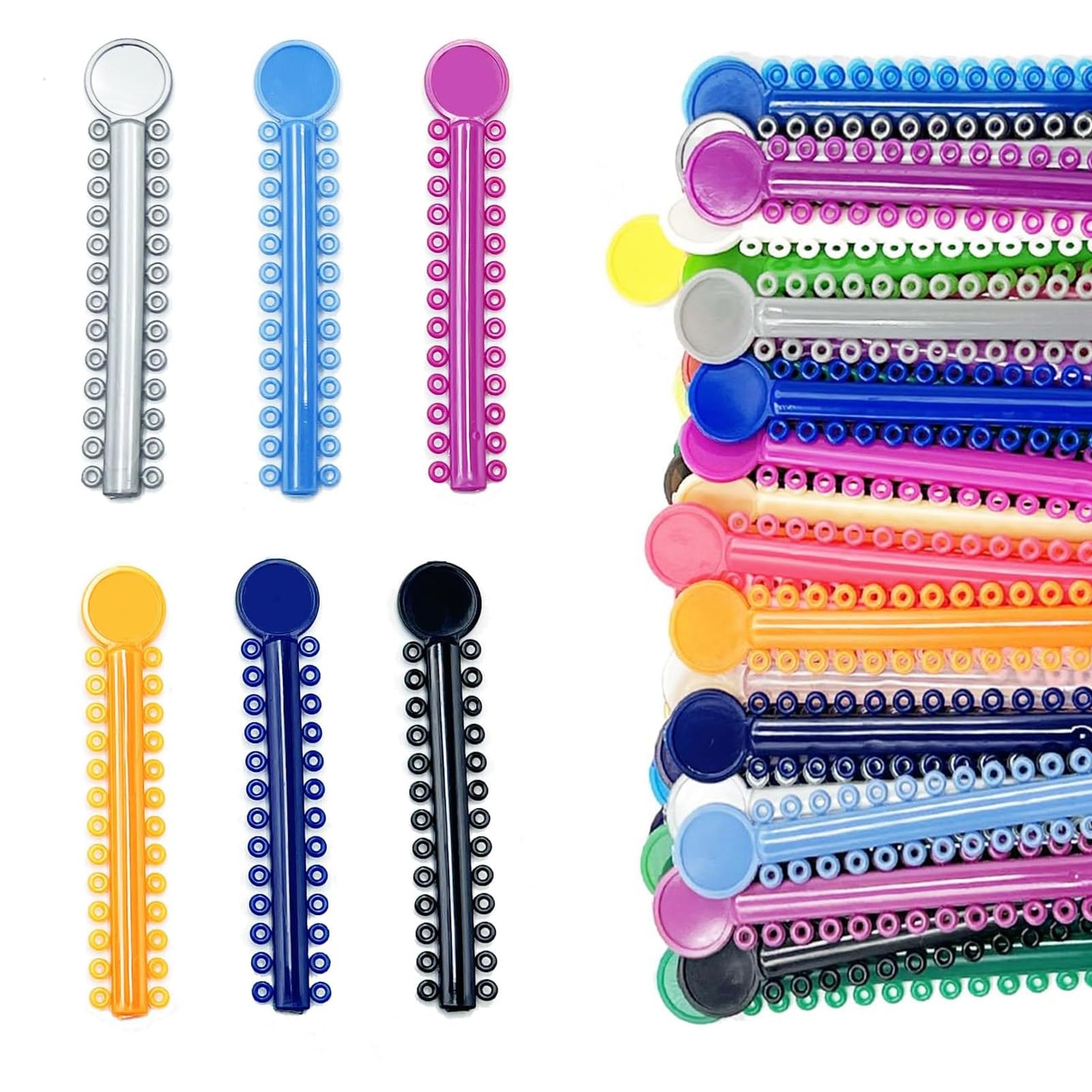 XdealCozyxc 2080 Orthodontic Elastic Bands for Braces (Mixed Colors)