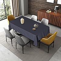 Vista 3 de Fitable Mantel rectangular de 54 x 78 pulgadas, resistente a las manchas y a las arrugas, lavable, mantel de tela decorativa para mesa de comedor