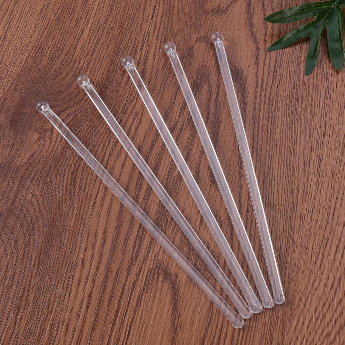 100pcs Plastic Swizzle Sticks with Head, Drink Stirrer