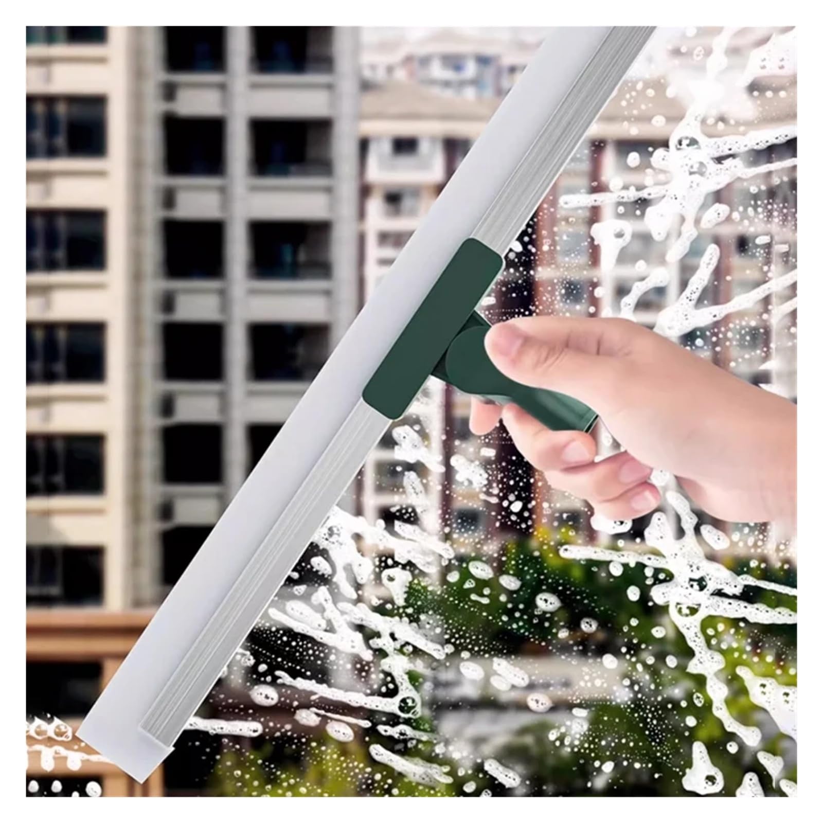 Teles Reinigungsbürste mit langem Griff, magischer Besen und Quietscher für Böden und Badezimmer (123,2 cm dehnbar), effizientes Kehrwerkzeug für den Haushalt