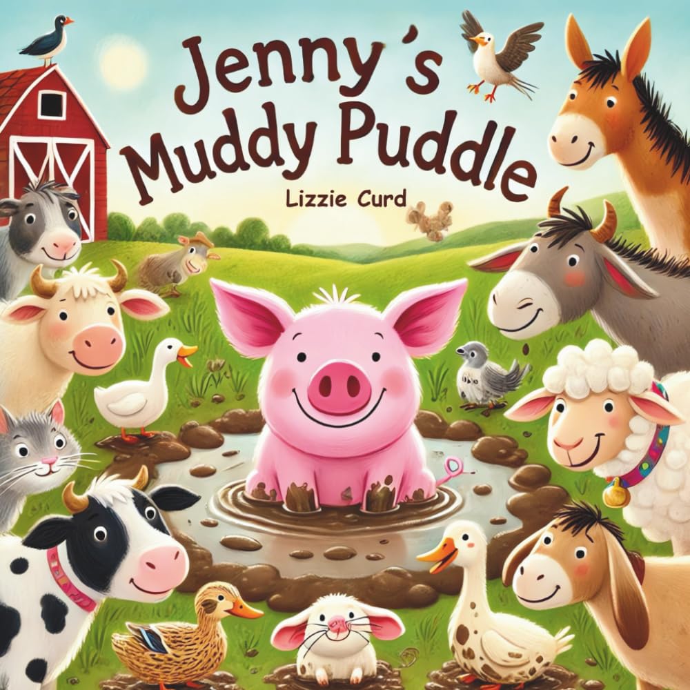 Jenny's Muddy Puddle: A Fun and Heartwarming Farm Animal Adventure for Toddlers and Preschoolers Who Love Mud, Friendship, and Outdoor Fun for Kids Ages 3–5