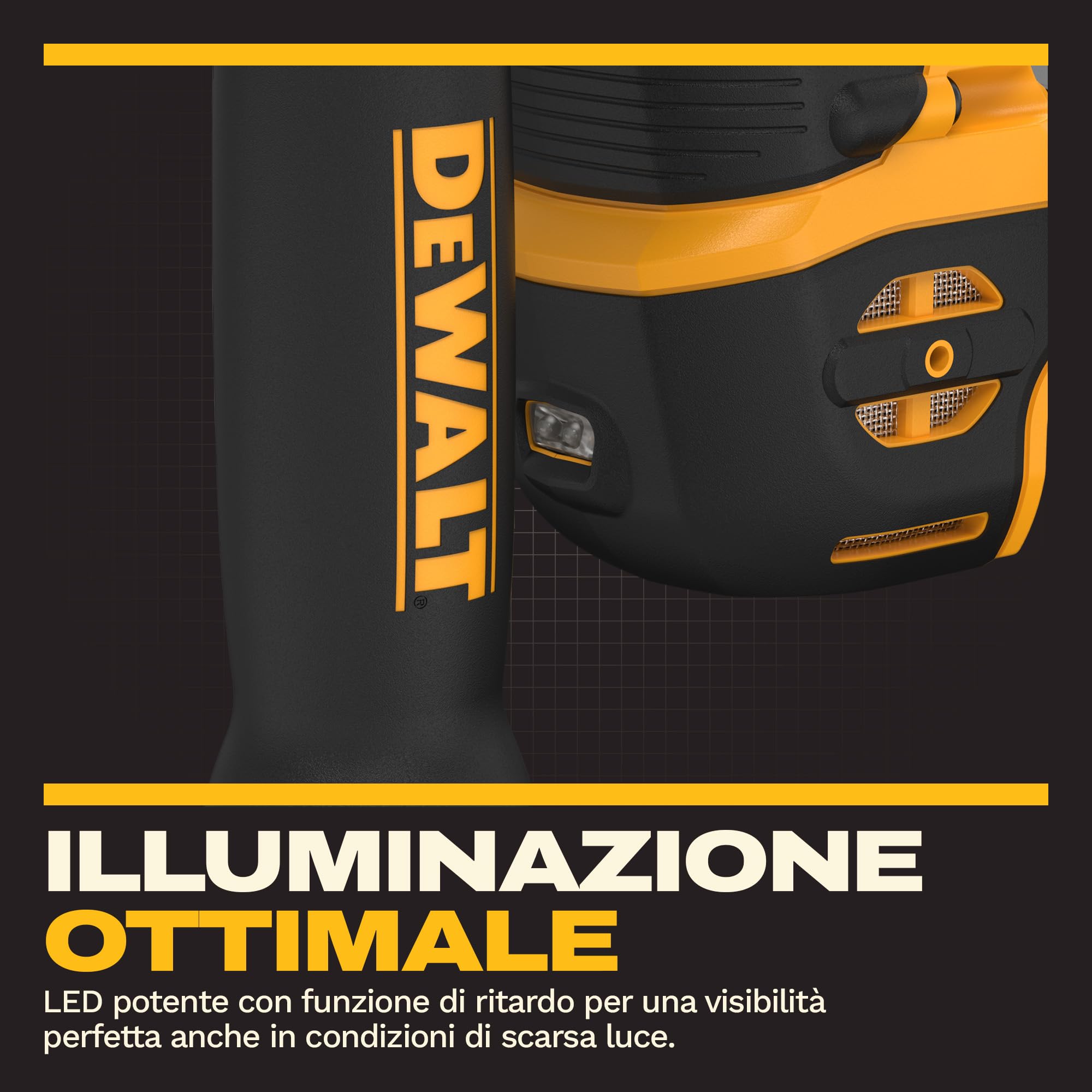 DEWALT Trapano a percussione 18V XR SDS PLUS 16mm, solo utensile, DCH172N-XJ