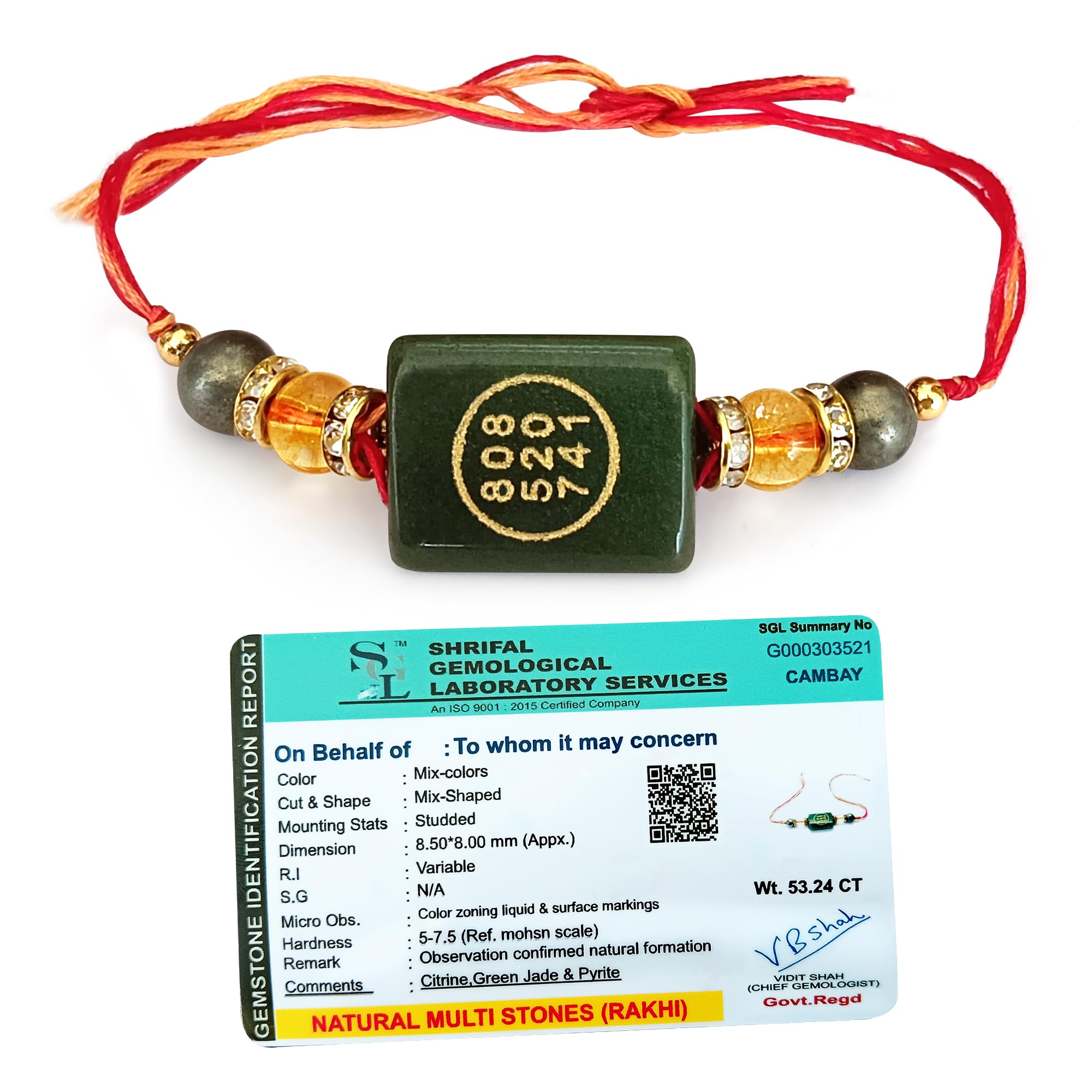 Crystal Rakhi for Money, Health, and Success - Money Magnet Crystal Rakhi for Brother with Zibu, Pyrite Stone Original, and Citrine Gemstone for Abundance, Prosperity, Chakra Healing, and Good Luck (B0DBG82BTQ) Amazon Price History, Amazon Price Tracker