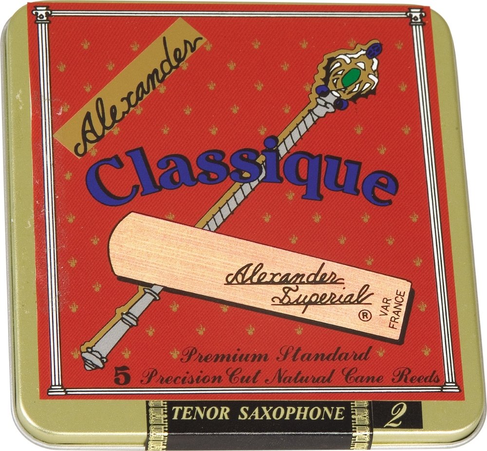 Tomalexa C5T35 Classique Reed for Tenor Saxophone, 3.5 Strength, Box of 5