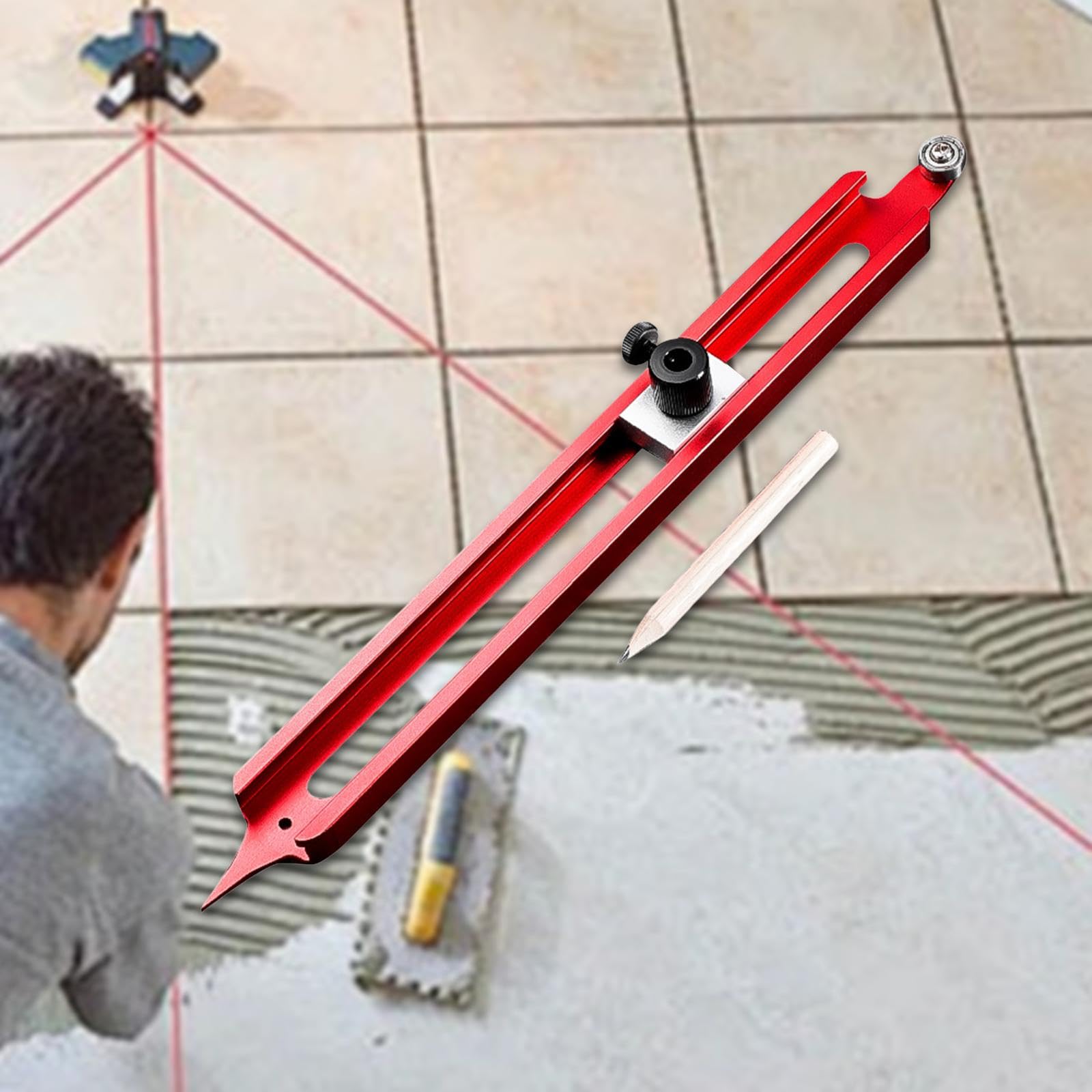 Baoblaze Sagomatore per Contorni Strumento di Tracciatura Duplicatore di Profili Righello per Falegname in Lega di Alluminio Adatto per Lavorazione Del Legno