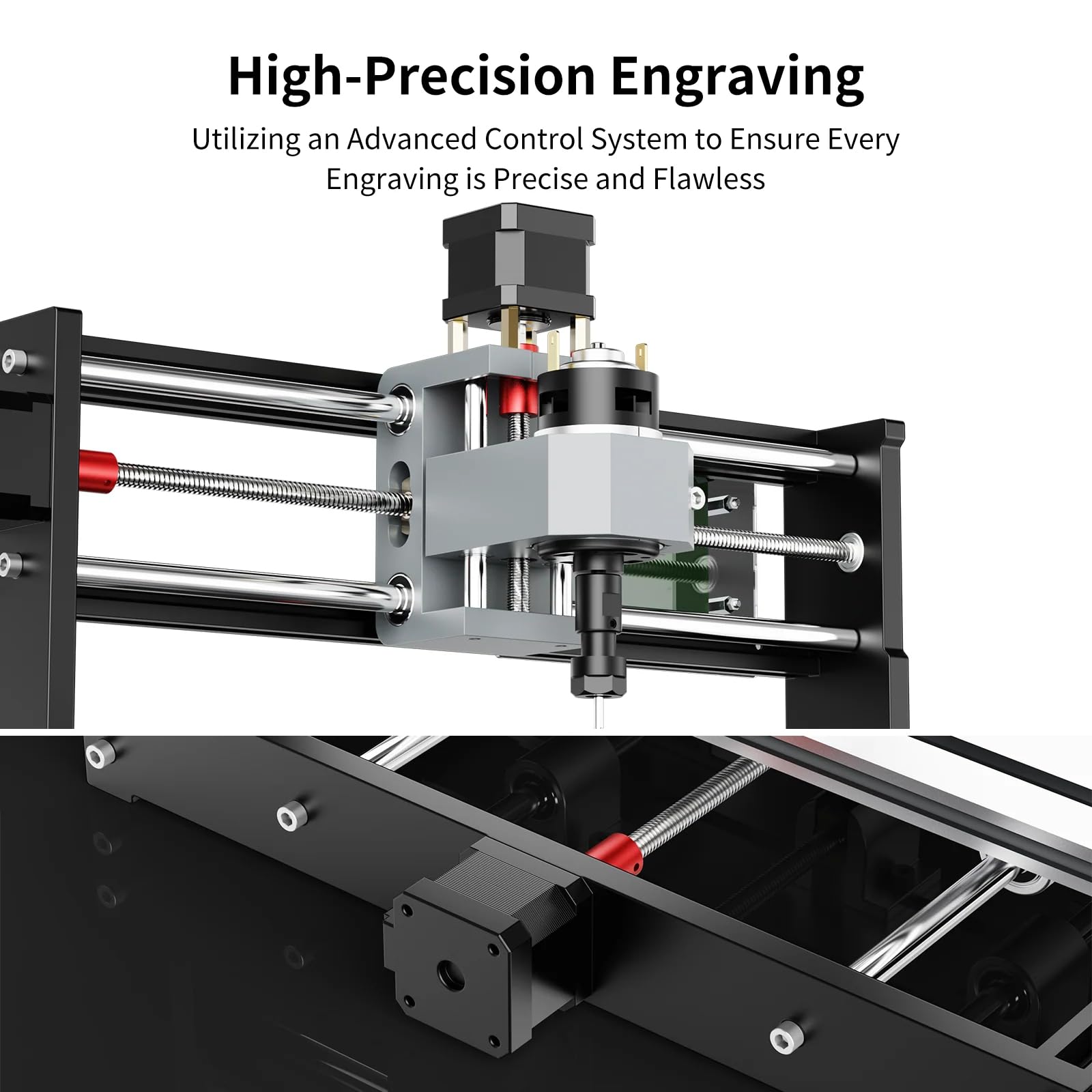 Twotrees TTC3018 Fresadora CNC DIY, fresadora de 3 ejes controlada por GRBL, 300 x 180 x 40 mm, fresadora de mesa para carpintería, plástico, acrílico