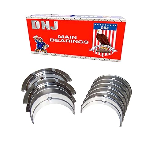 DNJ MB1140.10 Rodamientos principales de gran tamaño para 1976-2003 Chrysler, Dodge, Jeep, PlymouthAspen, B1500, B3500, Caravelle, Charger,