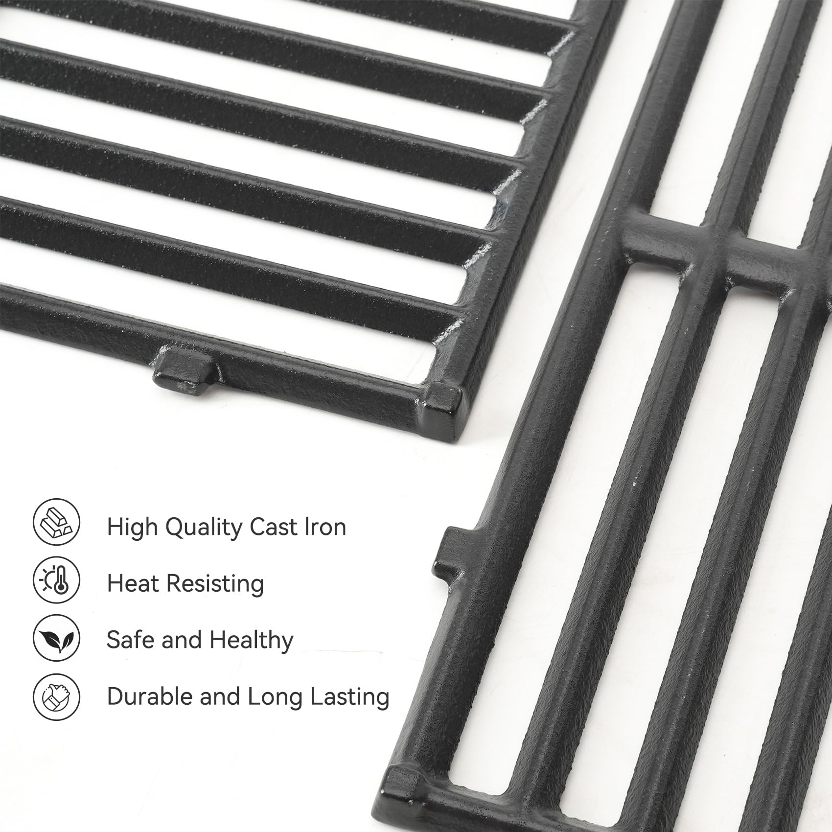 onlyfire Griglia di Cottura in Ghisa per Griglie a Gas Weber Genesis Serie 300, Genesis E/S-310/320/330, EP-310/320/330 (2007-2016), Griglia di Ricambio per Weber 7528