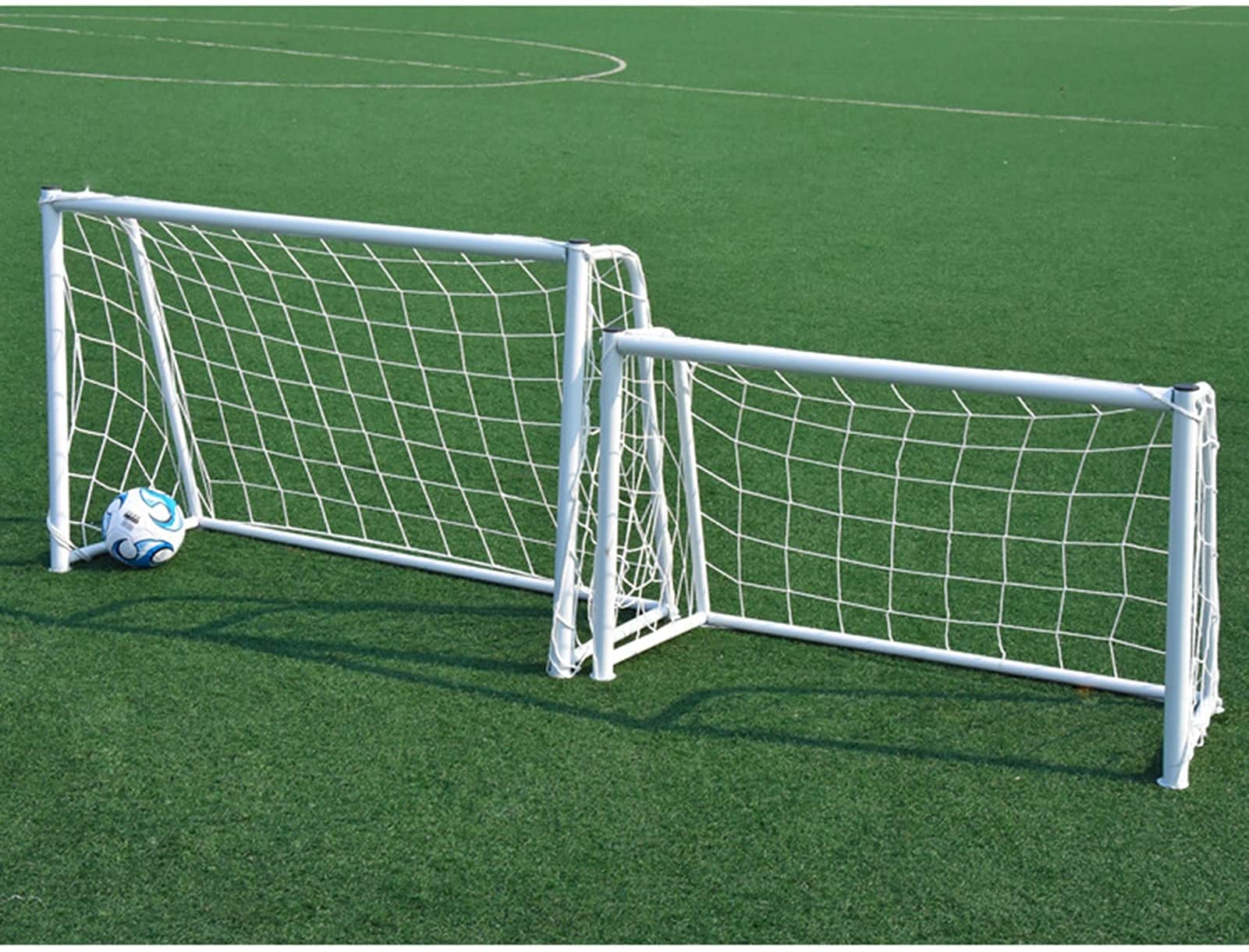 Porta da Calcio per Bambini Cremagliera da allenamento per bambini per giardino di casa Parco giochi per bambini Porta da calcio Porta da calcio in acciaio portatile all'aperto con rete pop-up HSWYJJP