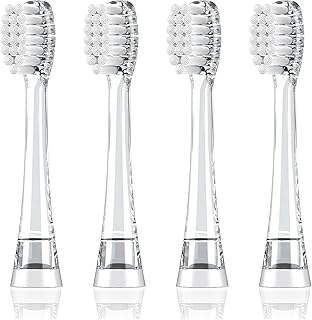 Dada-Tech Kids Electric Toothbrush Replacement Heads for DT-BB1, DT-K6, SG-513, SG-977- Pack of 4 (M)