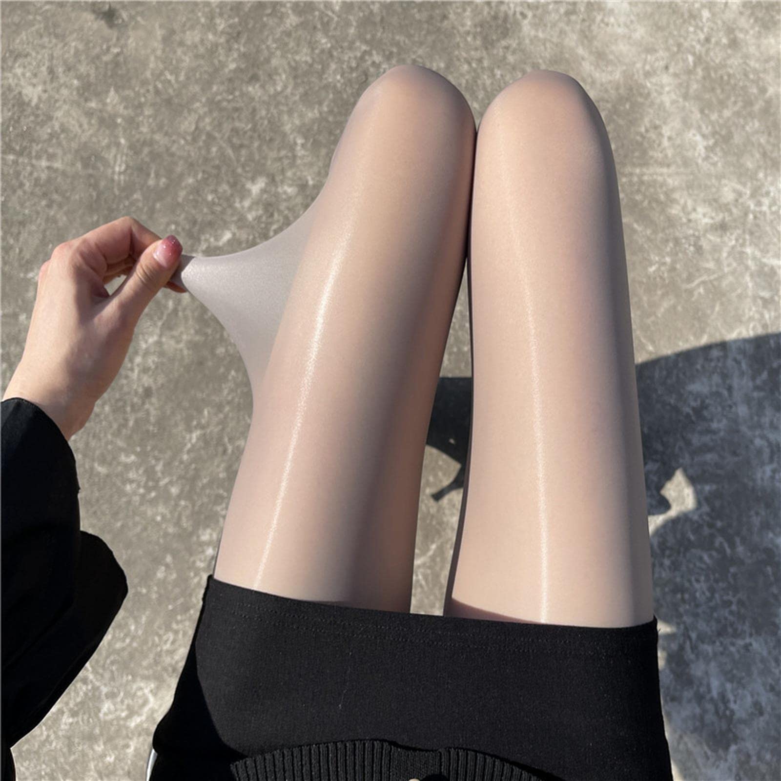 Calze Autoreggenti 3PZ Super Facile Indossare Calze Strette Popolare Leg Artifact Seta Elastico Lucido Liscio Anti Gancio