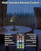 Vista 5 de Proyector de luces de Navidad para exteriores impermeables con control remoto, decoraciones de Navidad al aire libre, luces de jardín y paisaje