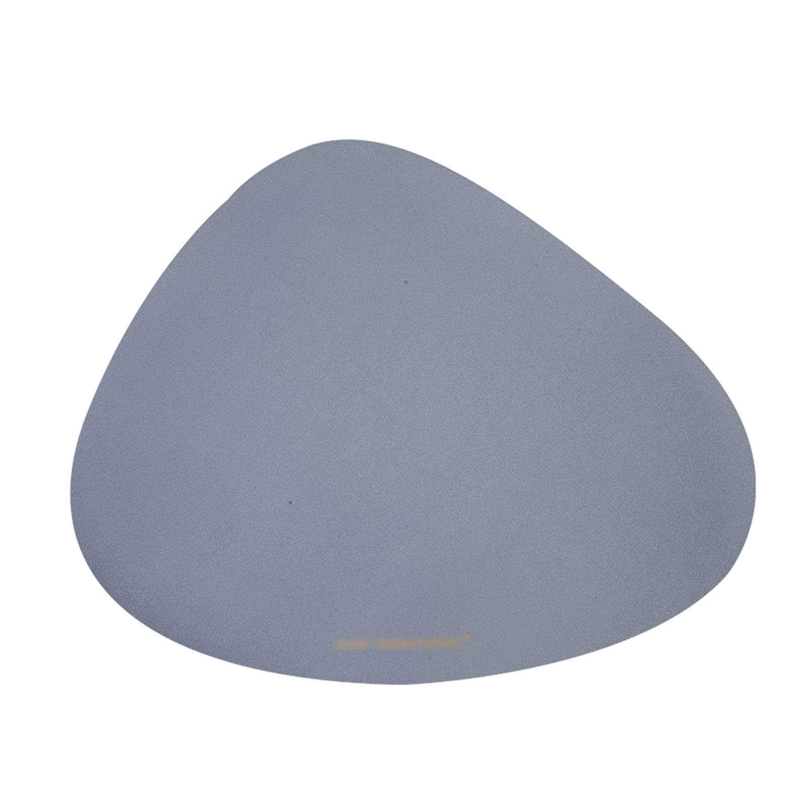 6er-Set Platzsets, hitzebeständige und fleckenabweisende PU-Platzsets, Tischsets für Thanksgiving, Weihnachten und Partys, Western-Essgeschirr, Grau (Blau)