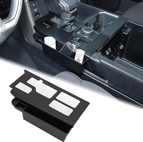 Vista 82 de Aunginsy Cubierta de panel de palanca de cambios de control central, compatible con Toyota Tundra/Sequoia 2022-2024, consola de palanca de cambios