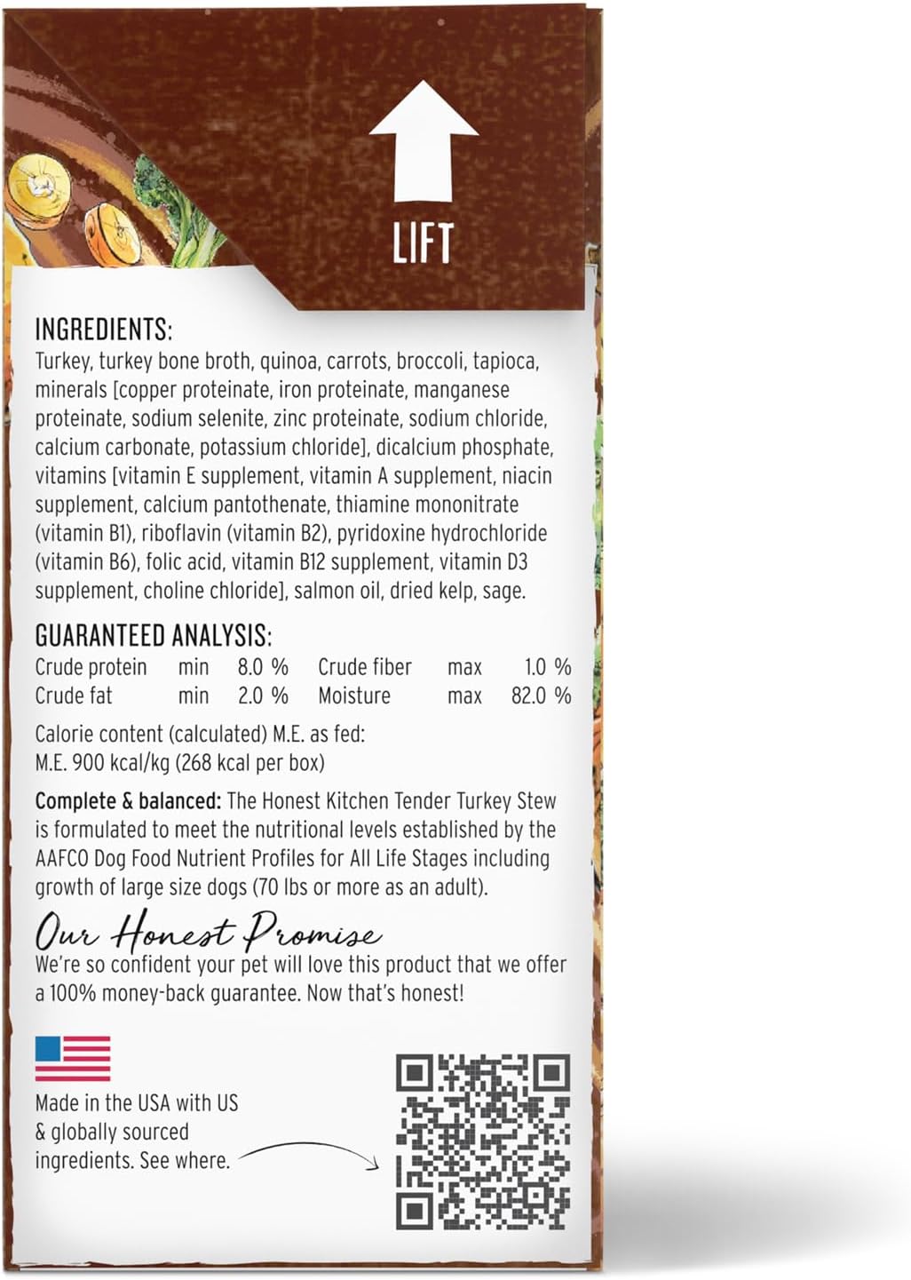 The Honest Kitchen Human Grade Wet Dog Food - One Pot Turkey Stews,10.5 Oz(Pack of 6)