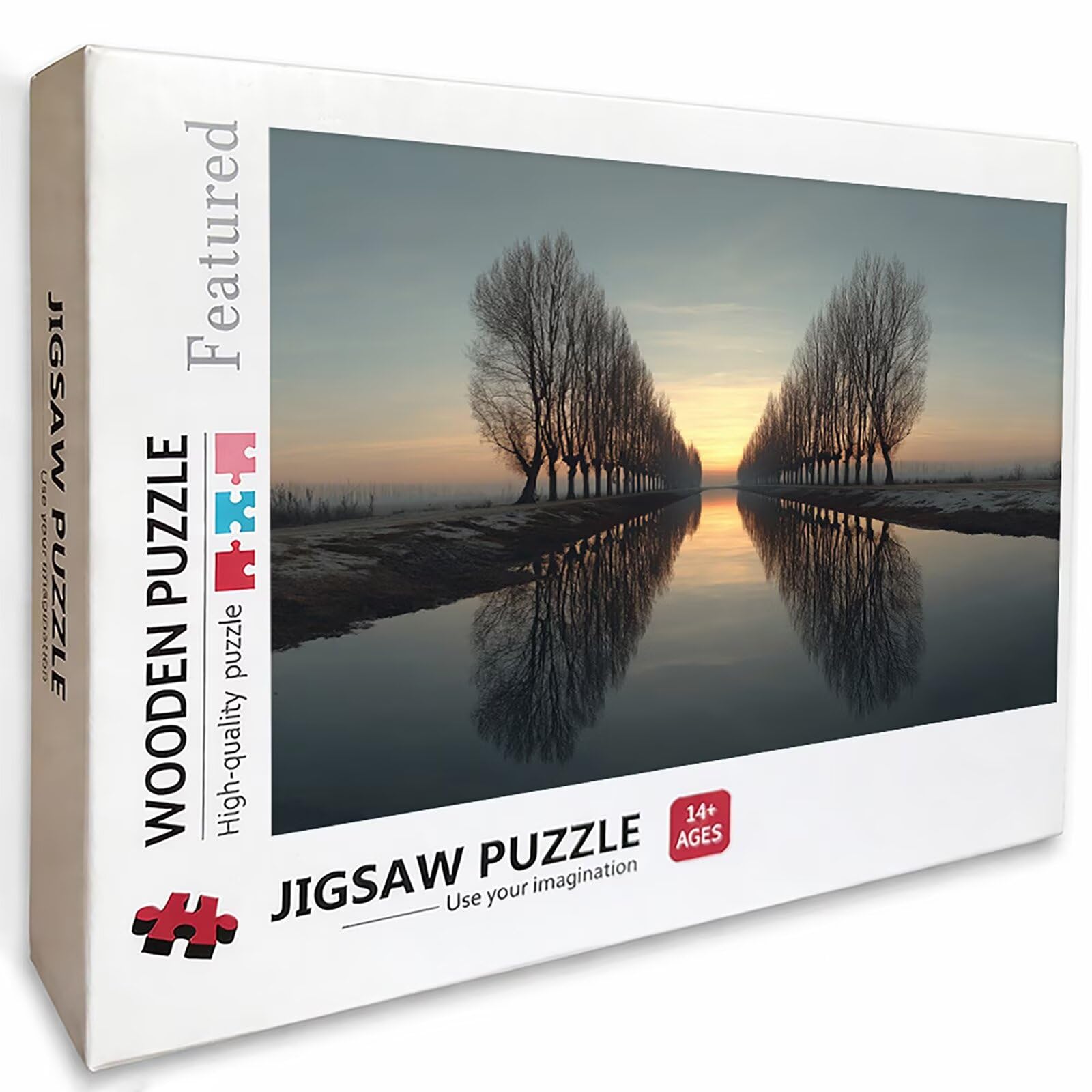Sunset Puzzle de 2000 Piezas para Adultos, Puzzle Madera con Caja 99x70cm, Rompecabezas Adultos de Alta Dificultad, DIY Juego de Rompecabezas, Pasatiempo Creativo, Decoración Verano, (Paisaje) F-3036