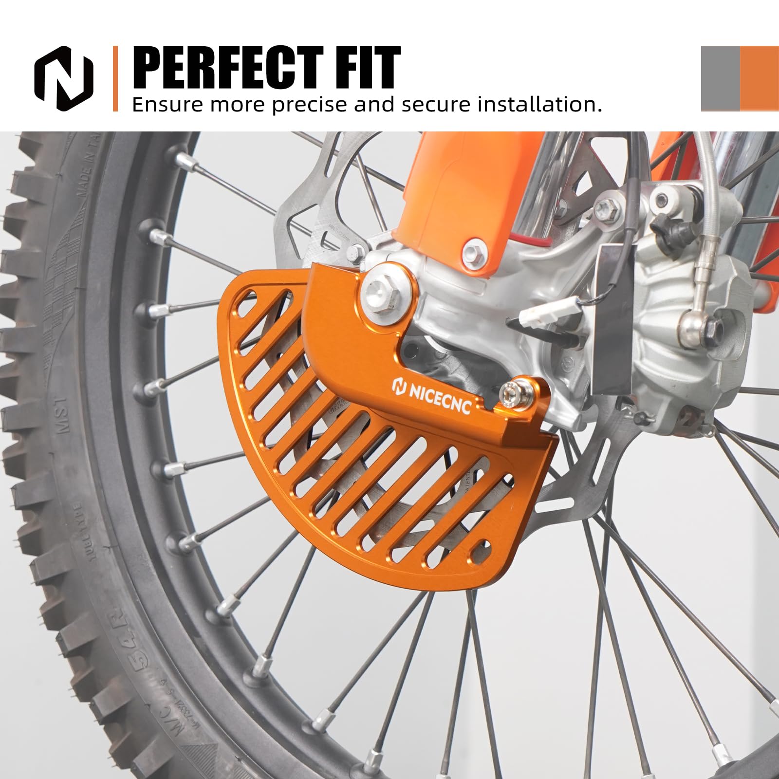 Amazon.com: NICECNC Orange Front Brake Rotor Disc Protector Cover
