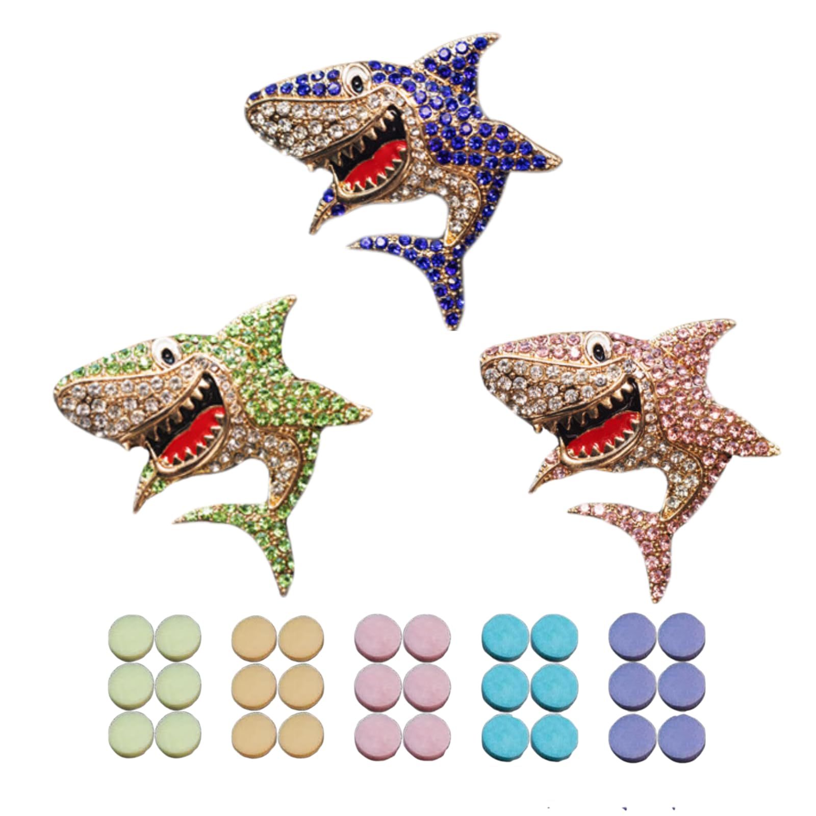 LXQTAO Alloy Smiling Shark Car Air Freshener Clip - Stylish Vent Decor & Fragrance Diffuser (type 4)