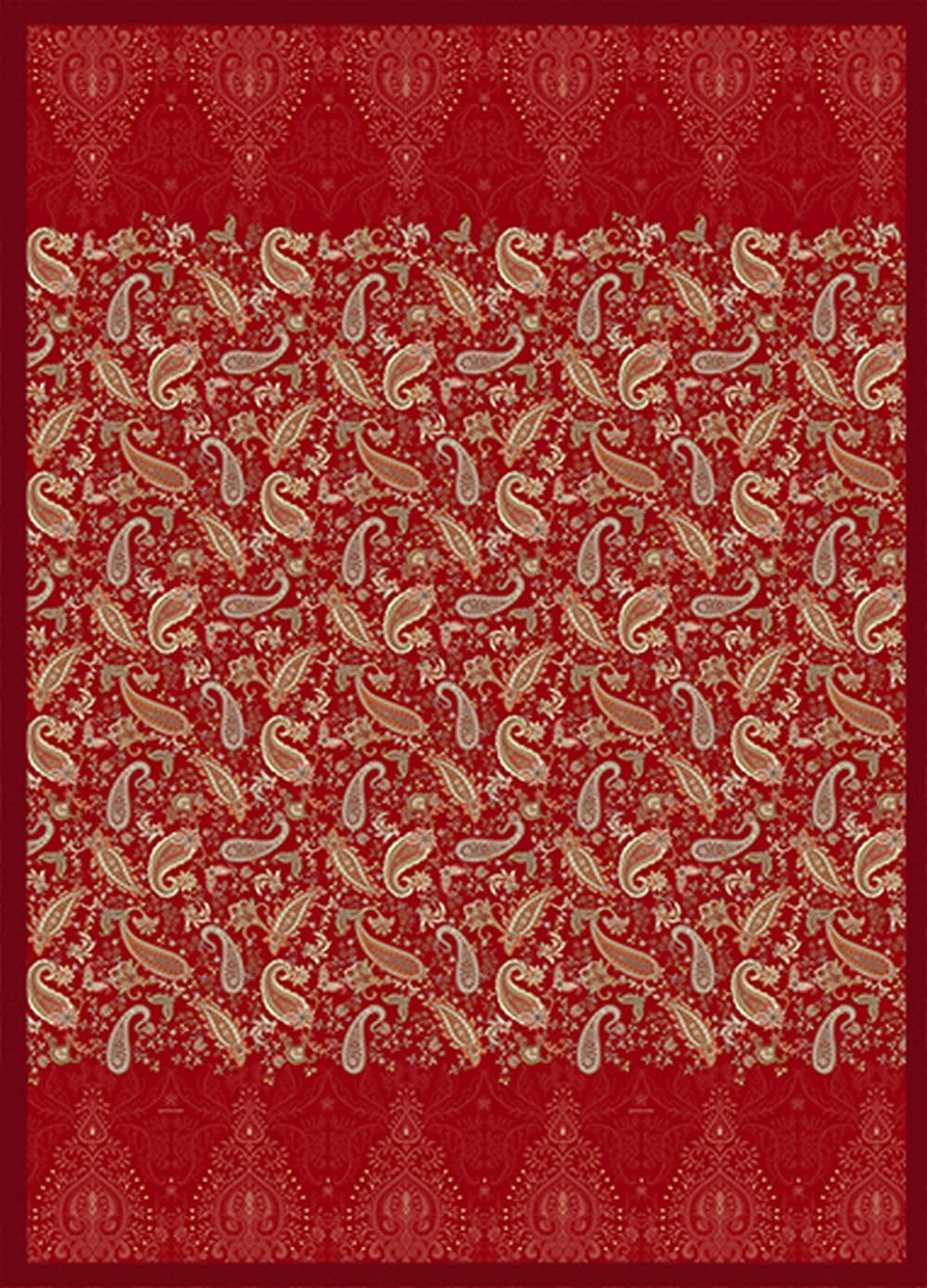 Bassetti Monnalisa 9333440 Plaid 100% Cotton Red R1 Dimensions: 155 x 220 cm