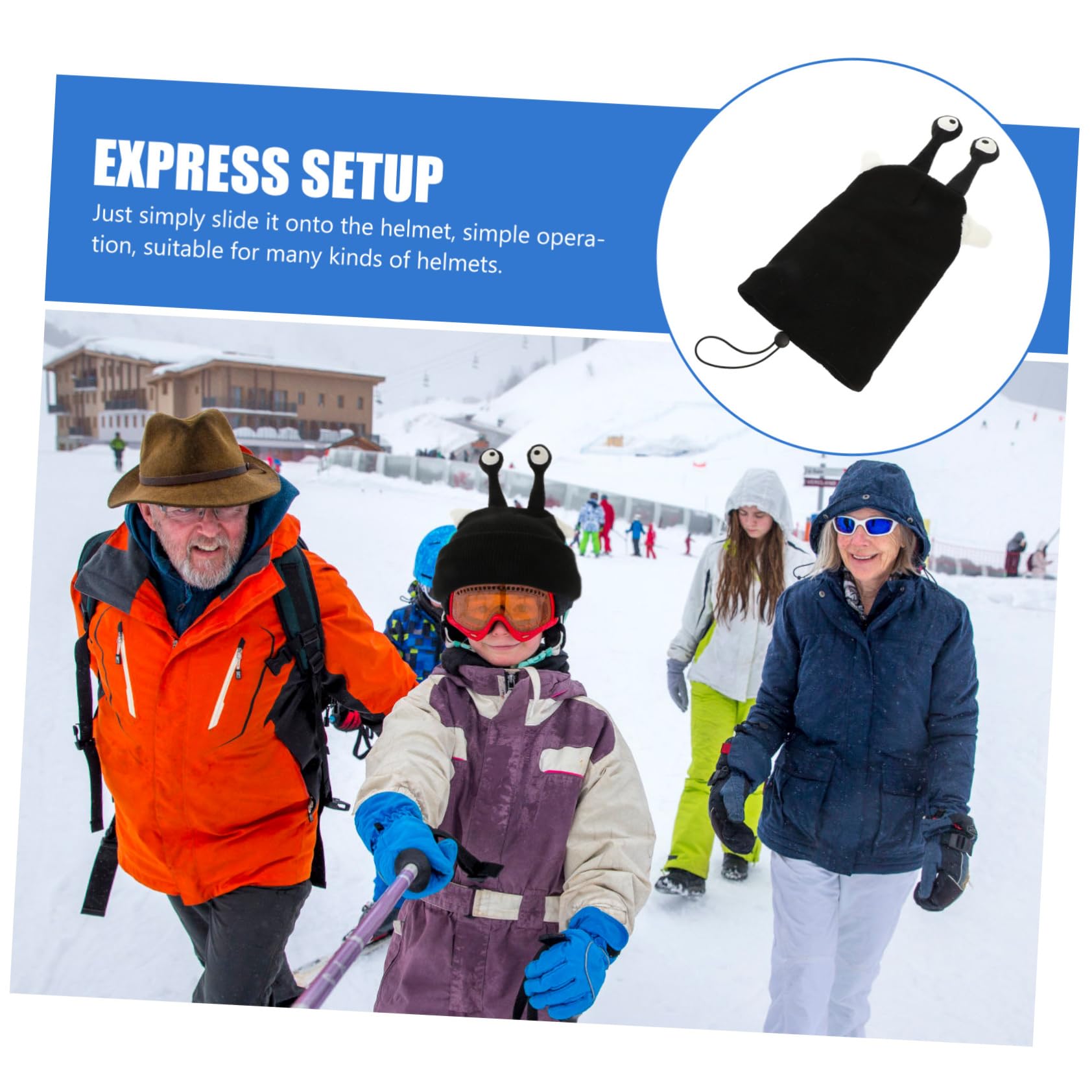 VANZACK 2pièces Housse De Casque De Ski Cartoon Décorative pour Casque De Ski Housse Amusante pour Sports Hiver Et Décoration Personnalisée