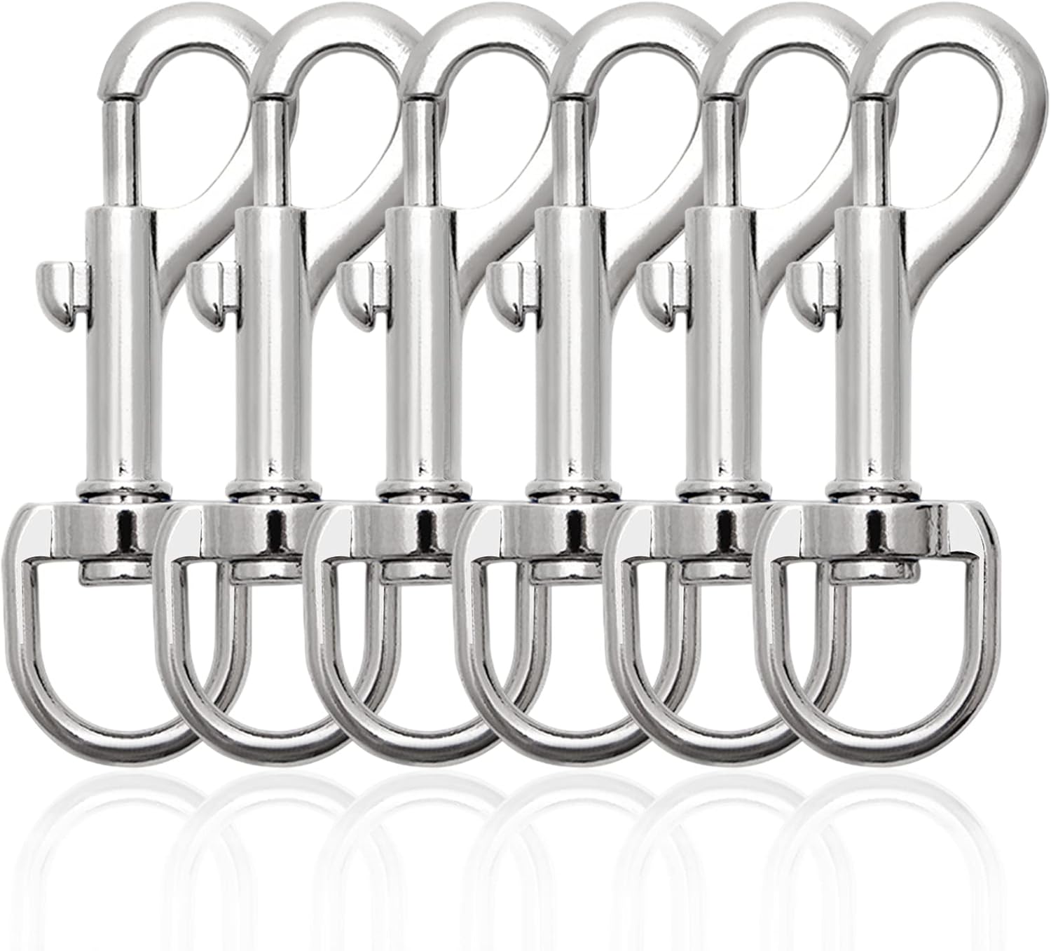 Jetisva 6 Pcs Swivel Clips Snap Hooks Heavy Duty Dog Lead Clips Trigger